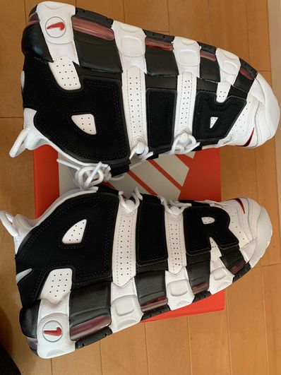 NIKE AIR MORE UPTEMPO "WHITE/BLACK/UNIVERSITY RED"(2020)