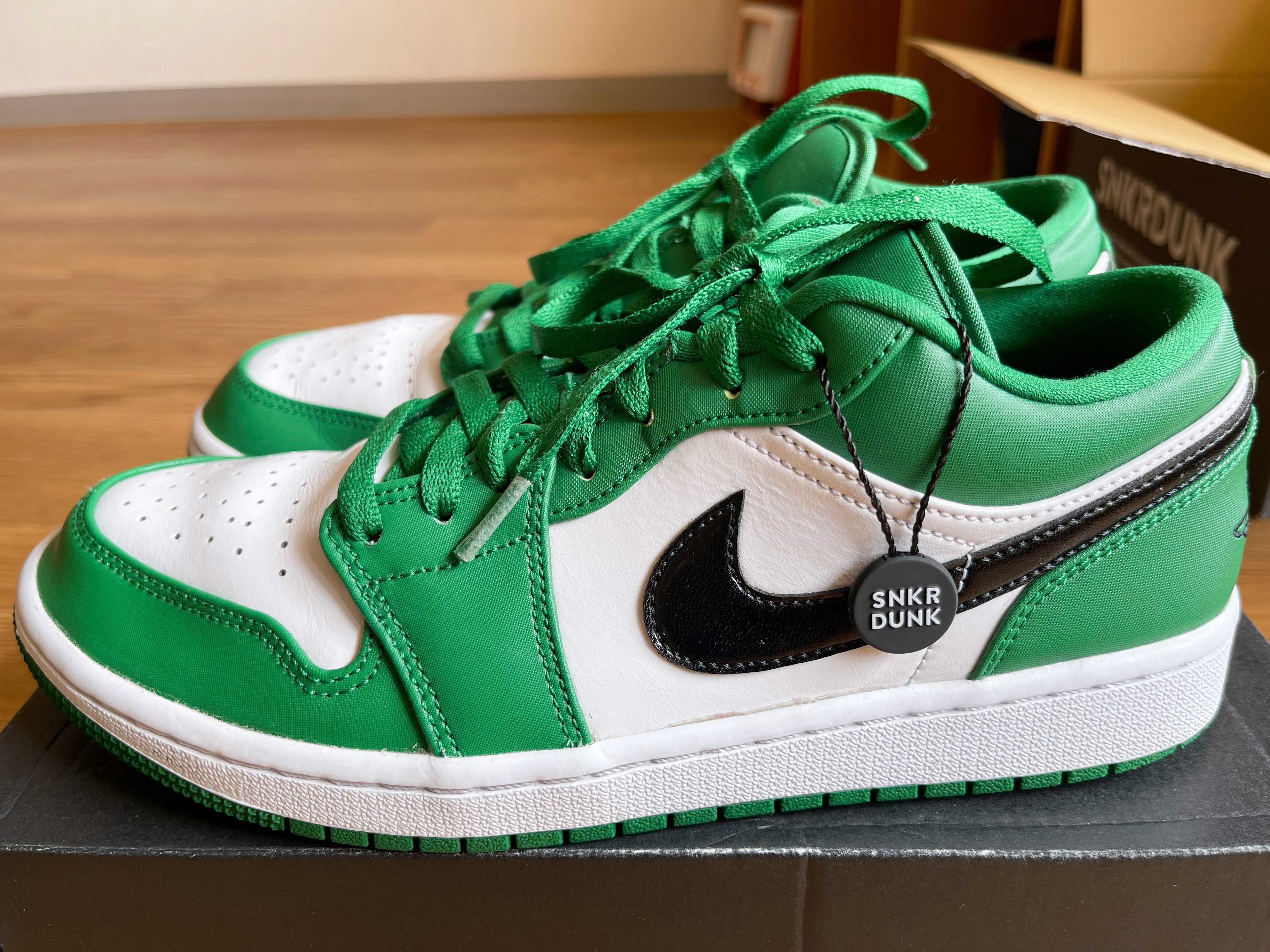 NIKE AIR JORDAN 1 LOW "PINE GREEN/WHITE"