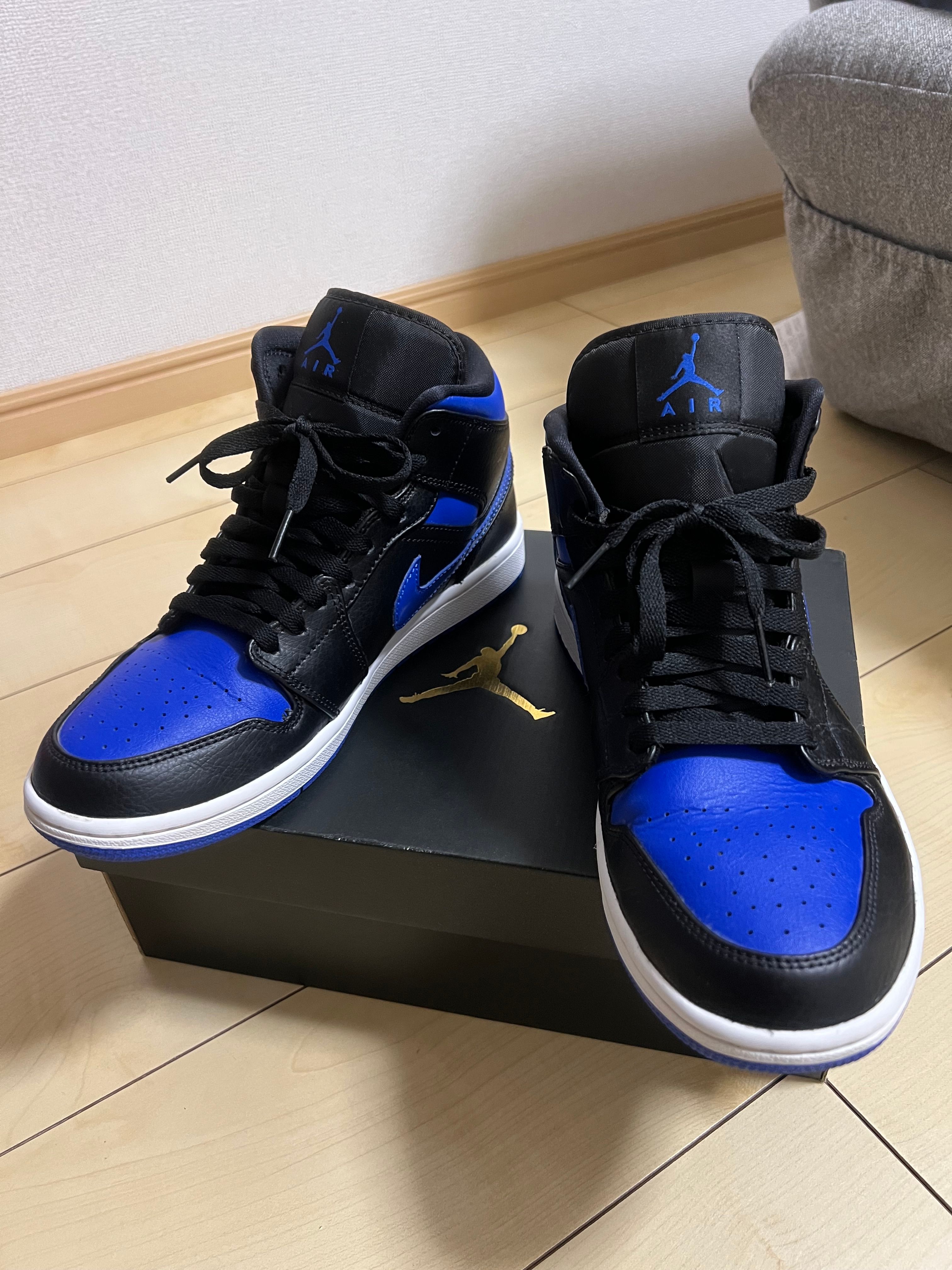 NIKE AIR JORDAN 1 MID "BLACK/BLUE"