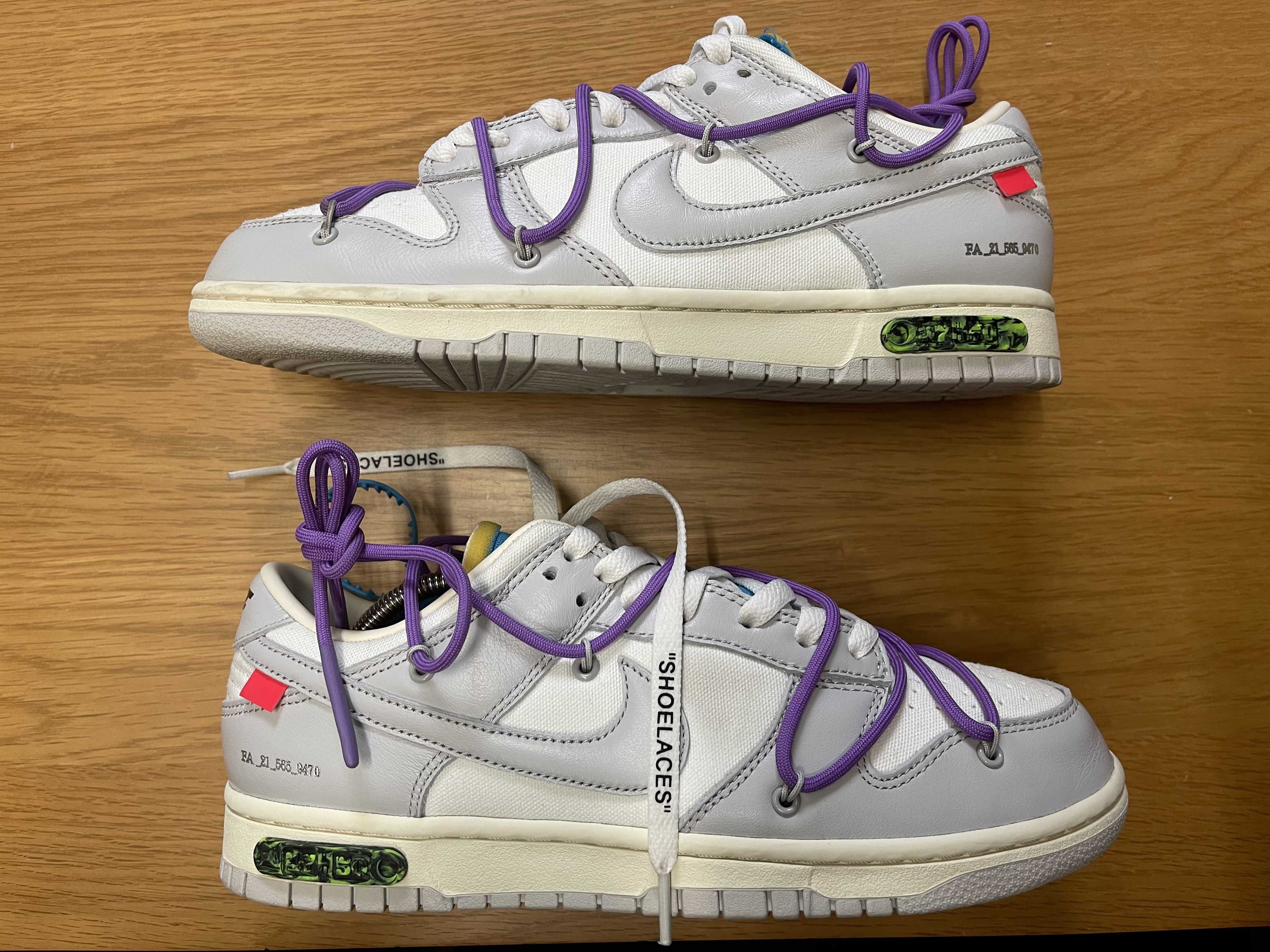 Off-White × Nike Dunk Low "Sail/Neutral Gray"