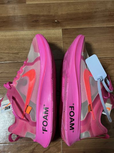 Off-White × Nike Zoom Fly "Pink"