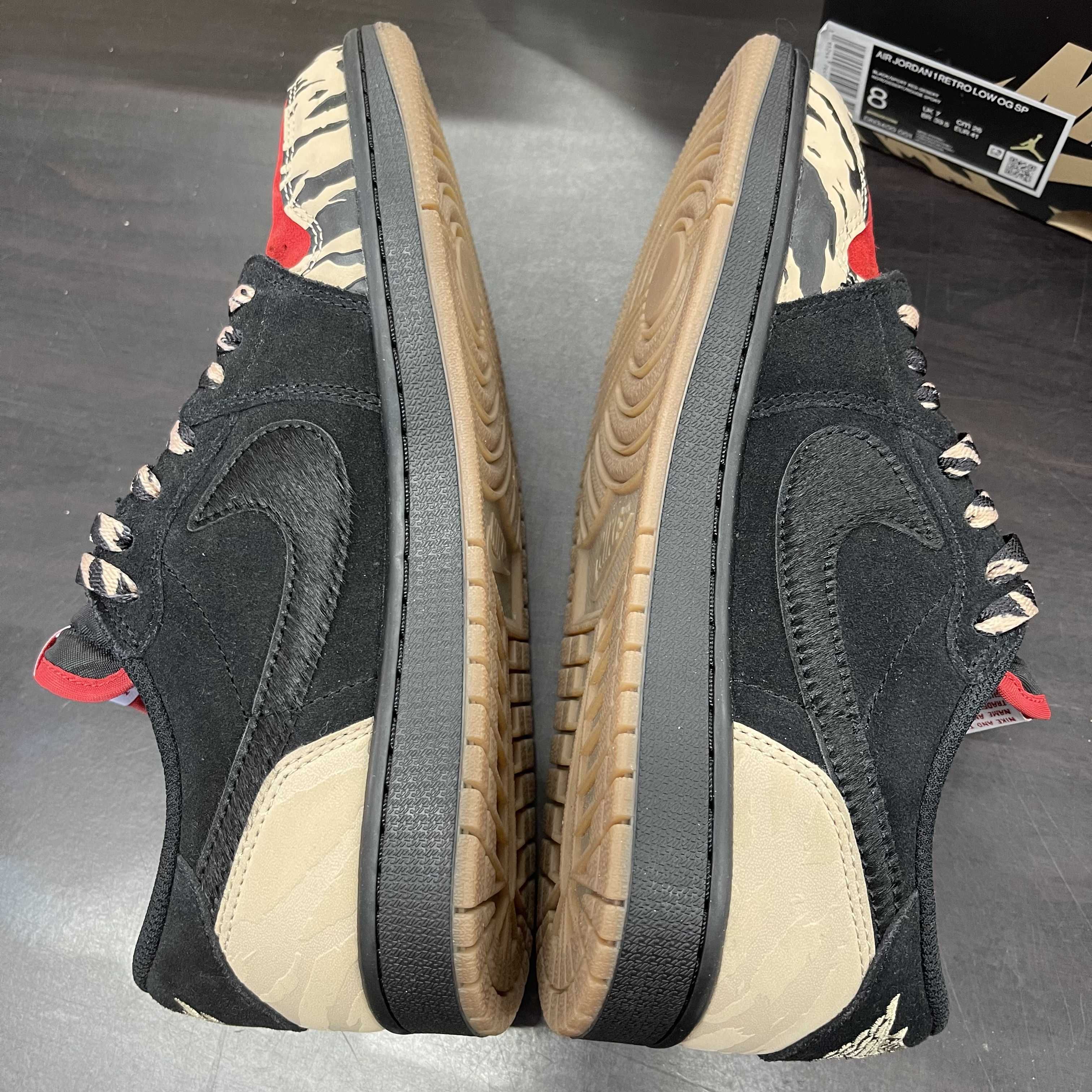Sole Fly × Nike Air Jordan 1 Low "Black and Sport Red"