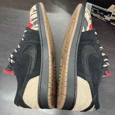Sole Fly × Nike Air Jordan 1 Low "Black and Sport Red"
