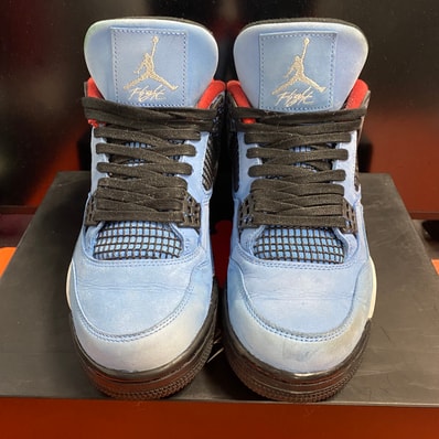 Travis Scott × Nike Air Jordan 4 Retro Cactus Jack "University Blue"