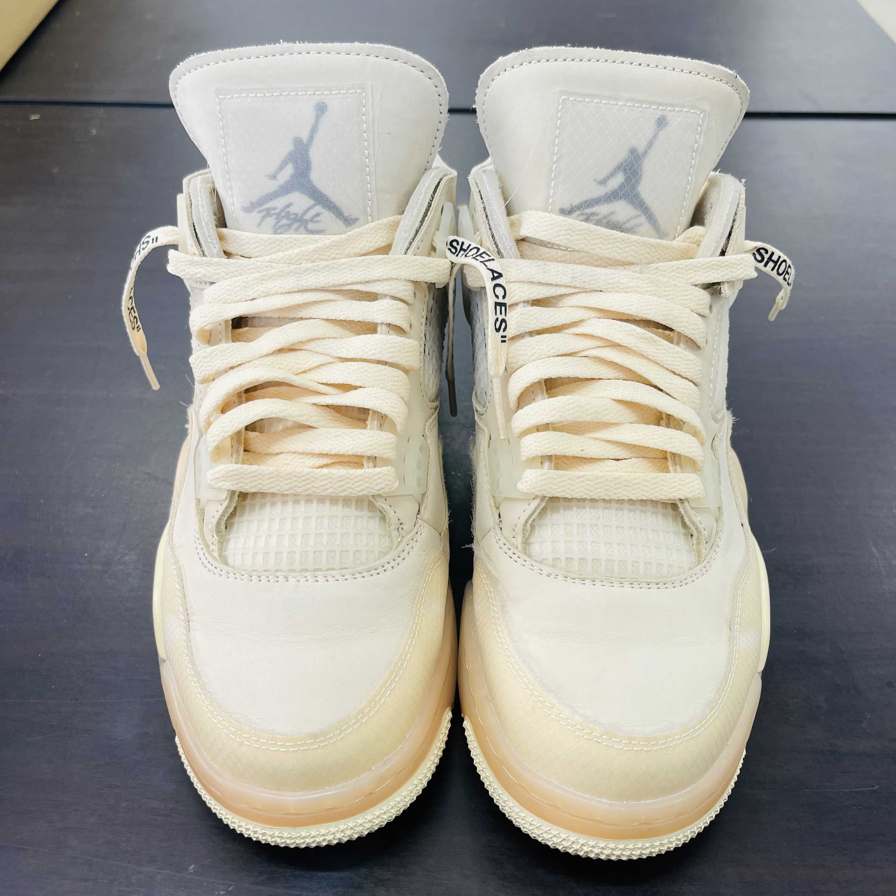 Off-White × Nike Women's Air Jordan 4 SP "Sail"