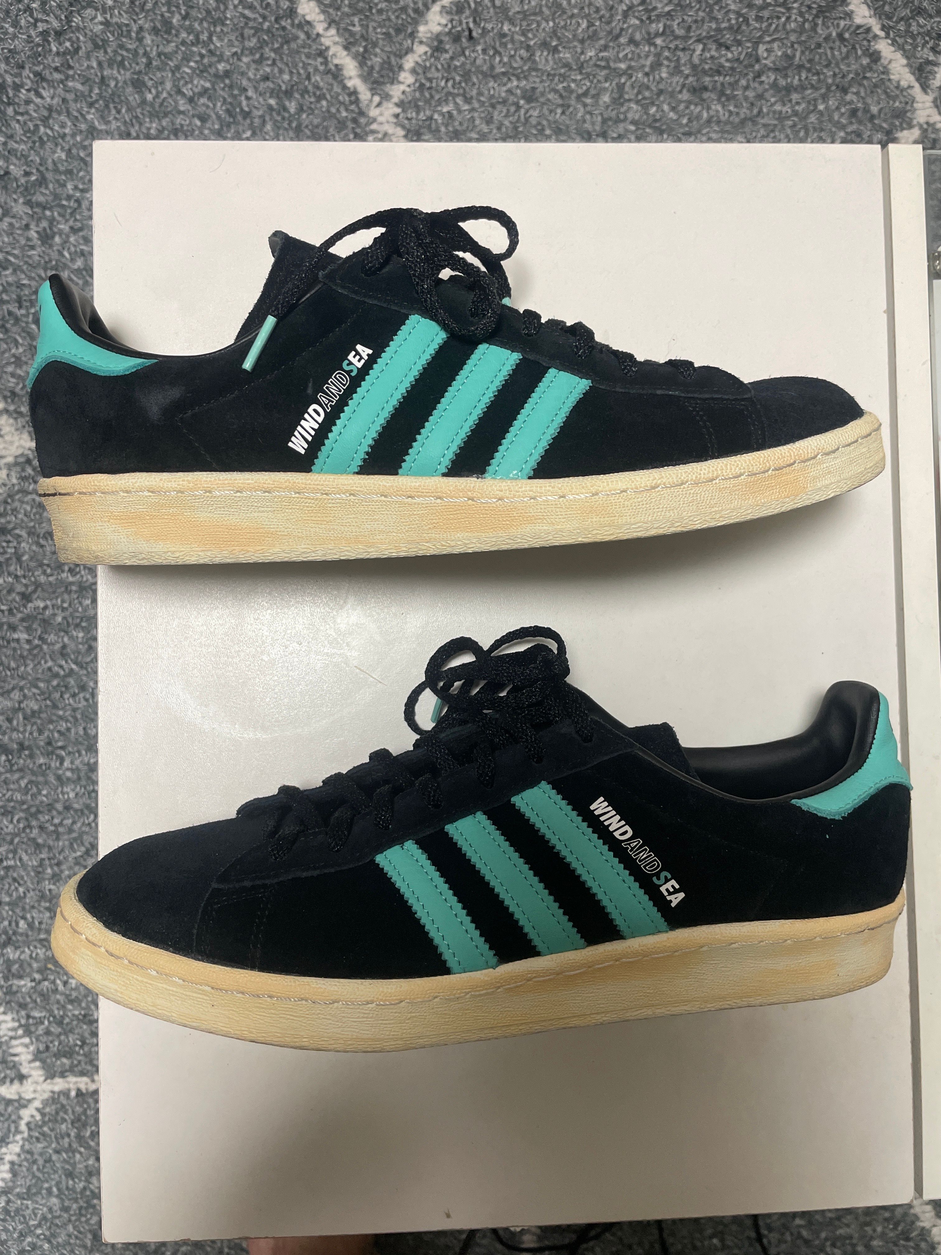 WIND AND SEA × atmos × adidas Campus 80 "Black"