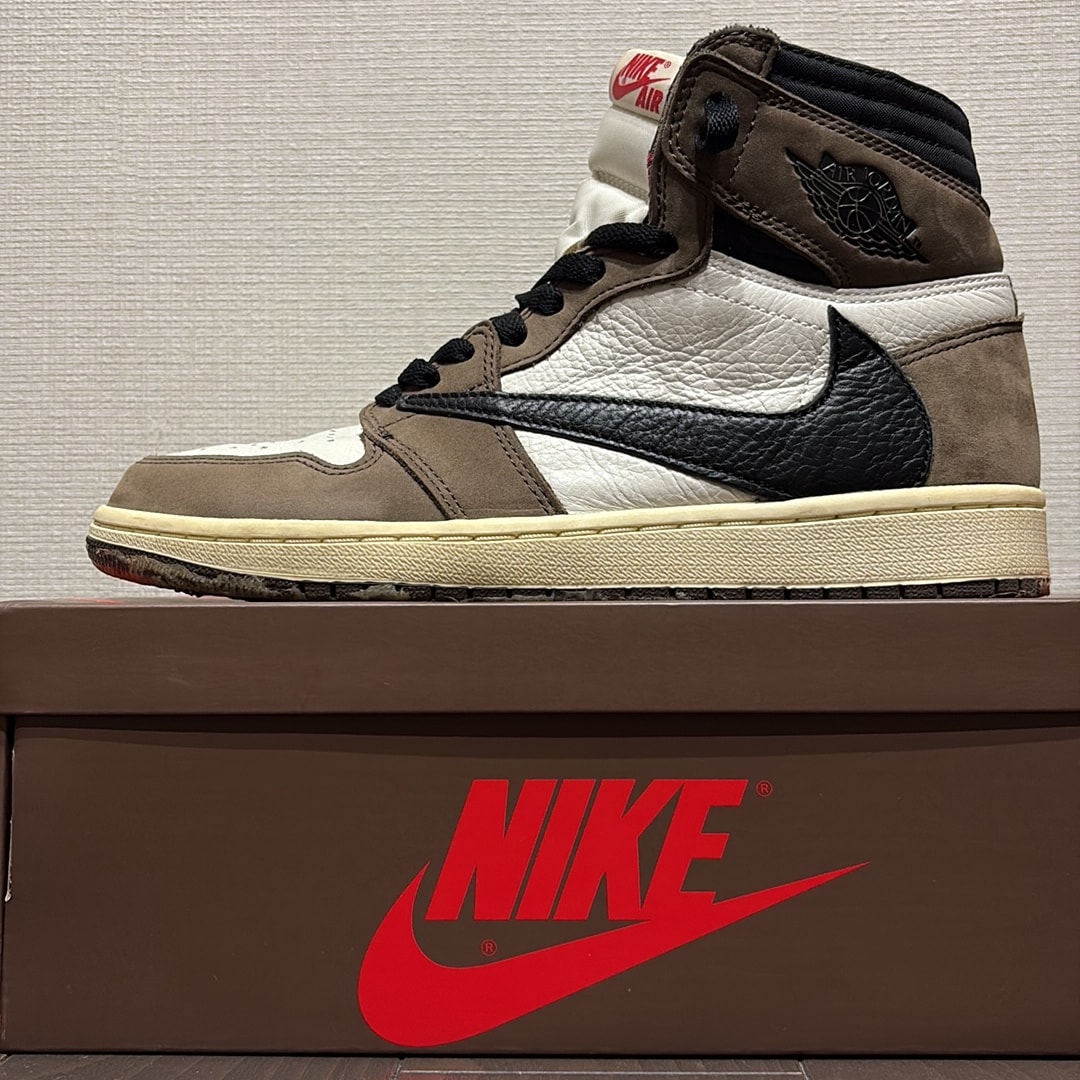 Travis Scott × Nike Air Jordan 1 Retro High OG TS SP "Sail/Dark Mocha"