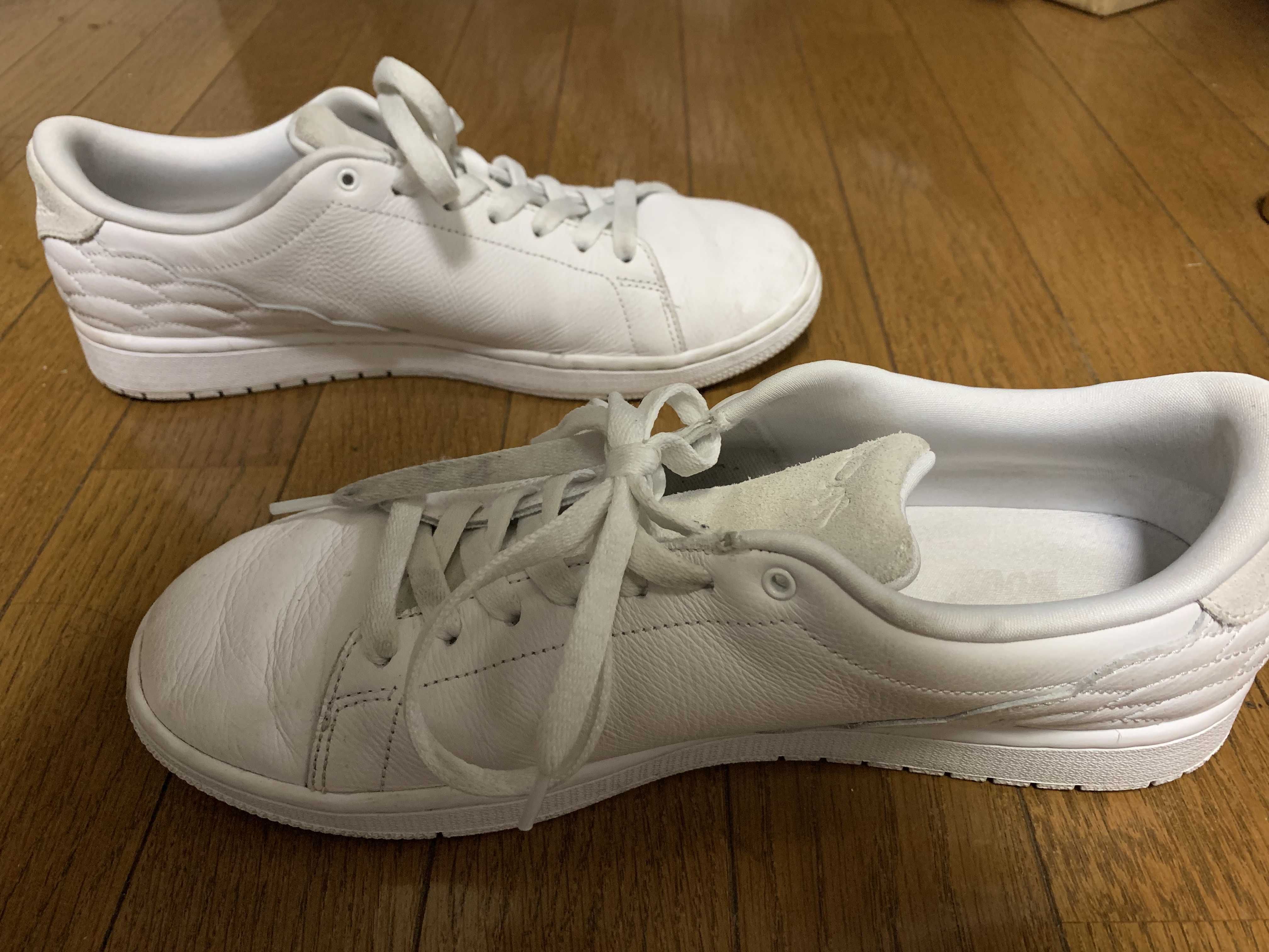 Nike Air Jordan 1 Low Centre Court "White On White"