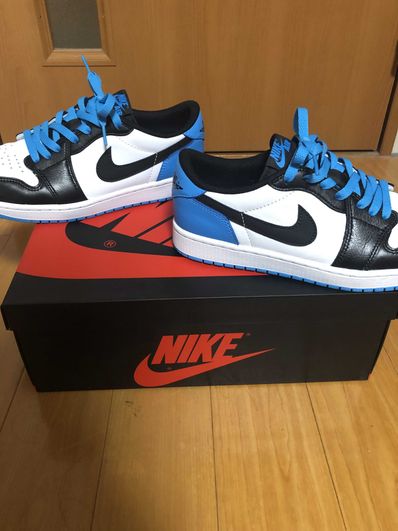Nike Air Jordan 1 Low OG "Black and Dark Powder Blue/UNC"