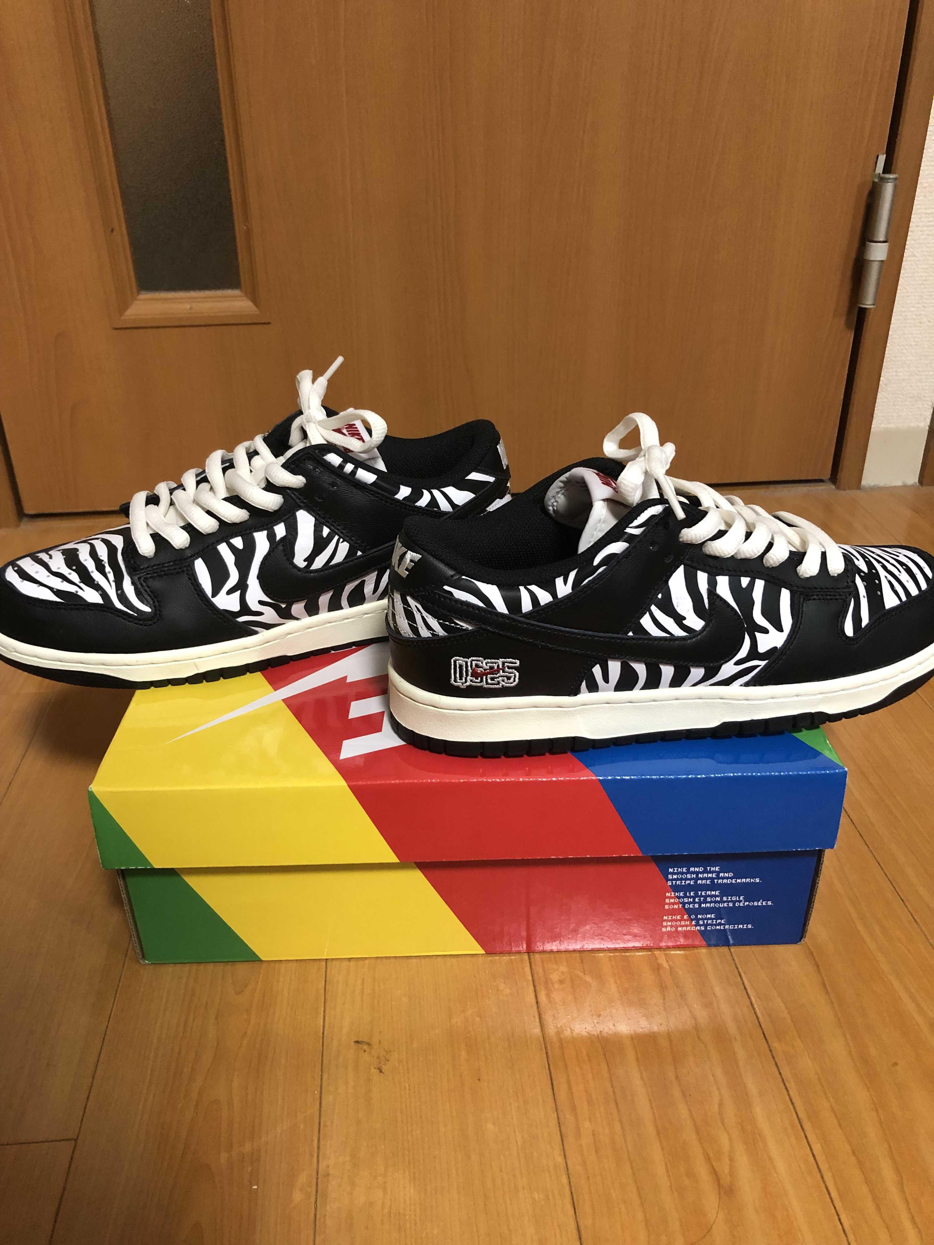 Quartersnacks × Nike SB Dunk Low "Zebra Cake/Safari"