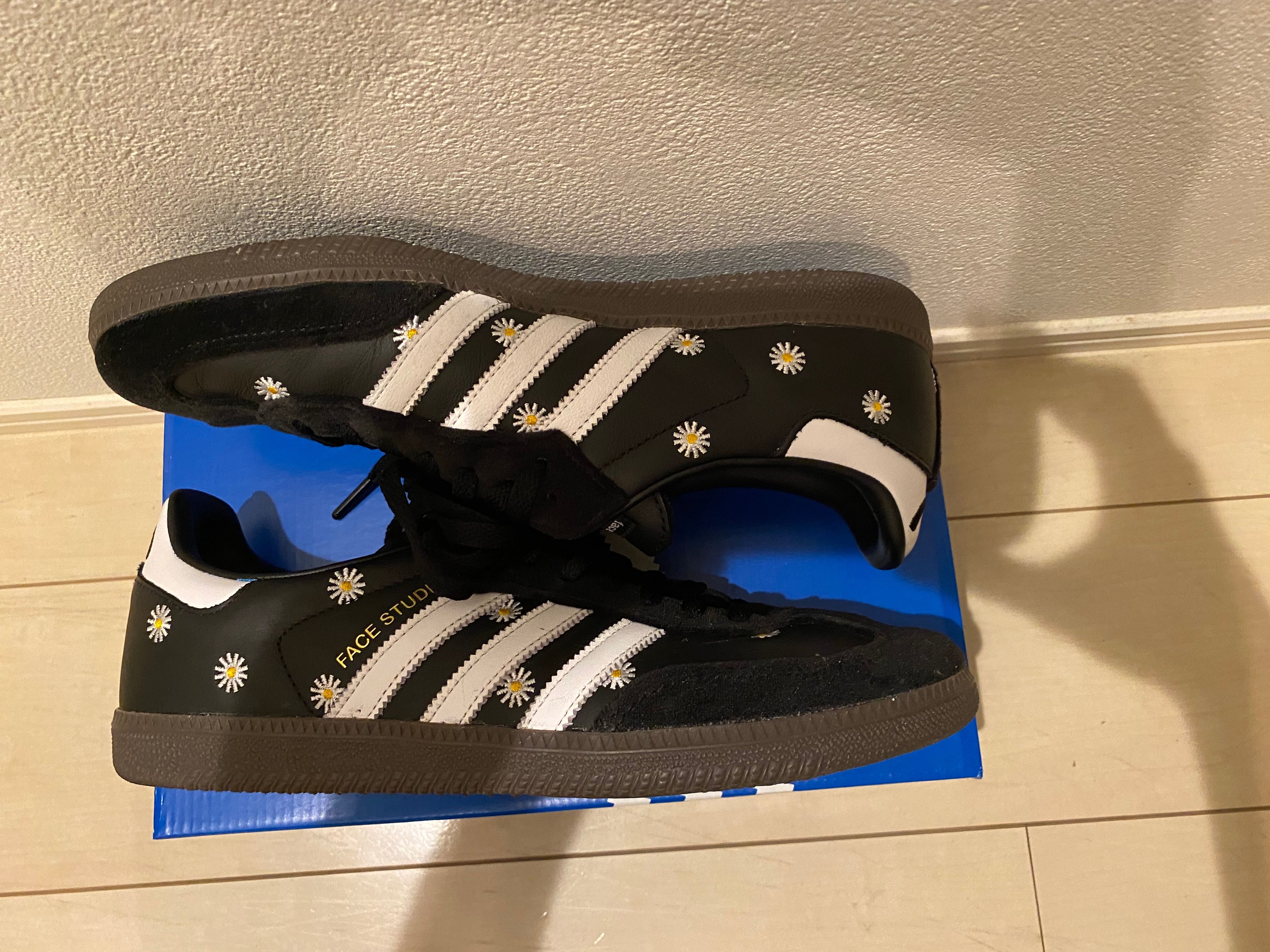 atmos × FACE × adidas Samba "Core Black/Footwear White"