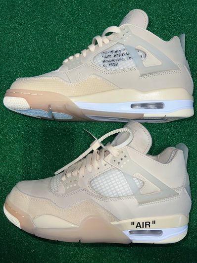 Off-White × Nike Women's Air Jordan 4 SP "Sail"