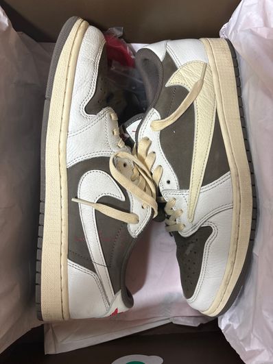 Travis Scott × Nike Air Jordan 1 Low OG SP "Reverse Mocha/Sail and Ridgerock"