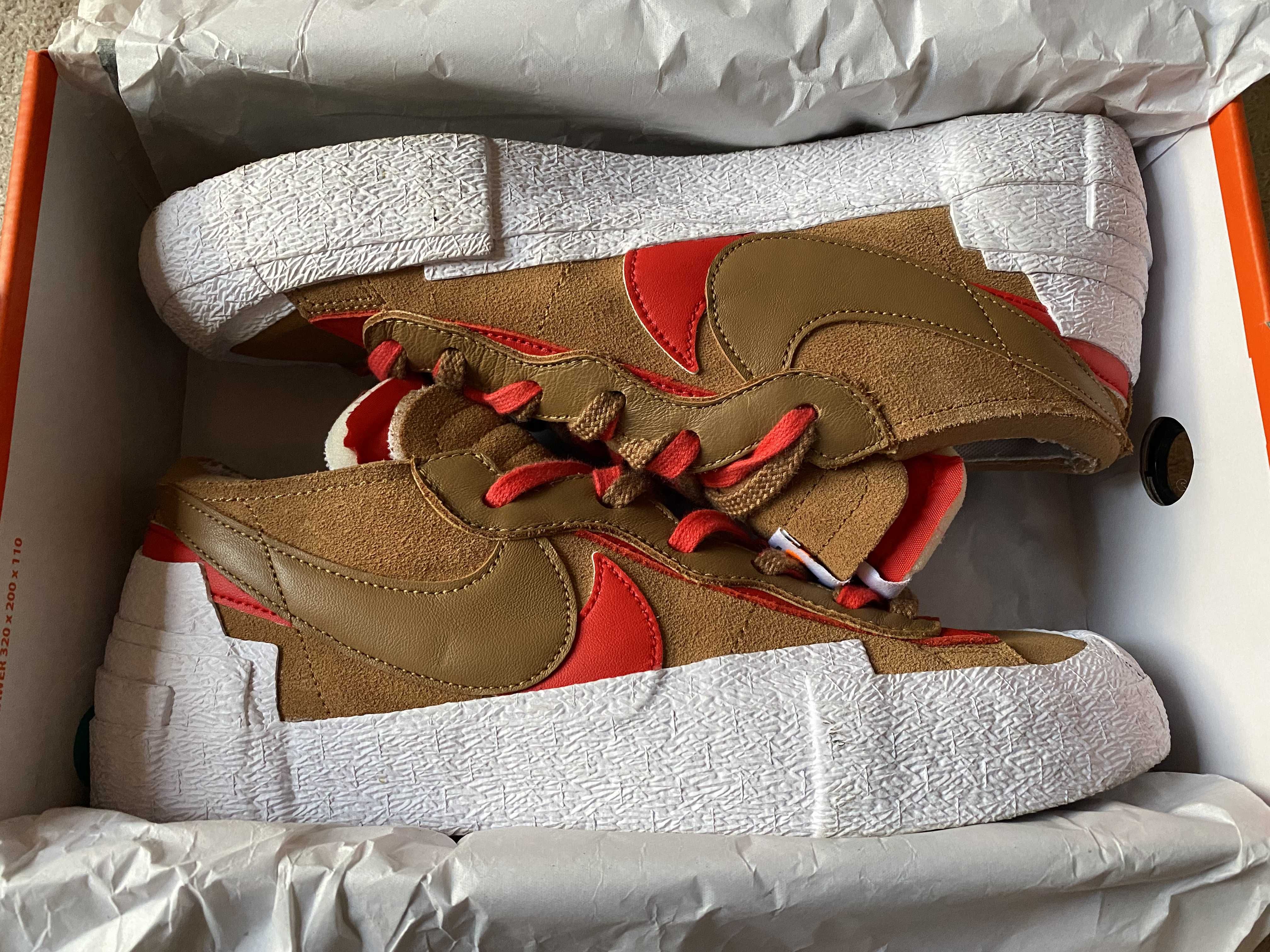 SACAI × NIKE BLAZER LOW "BRITISH TAN"