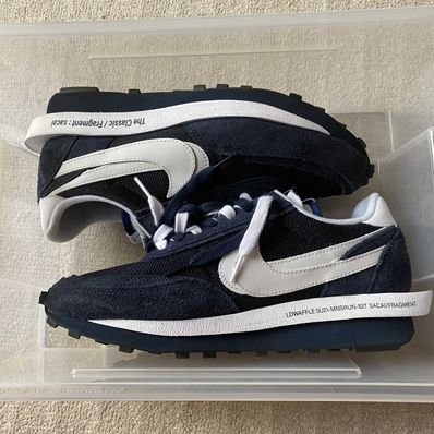 Fragment × sacai × Nike LD Waffle "Blackended Blue"