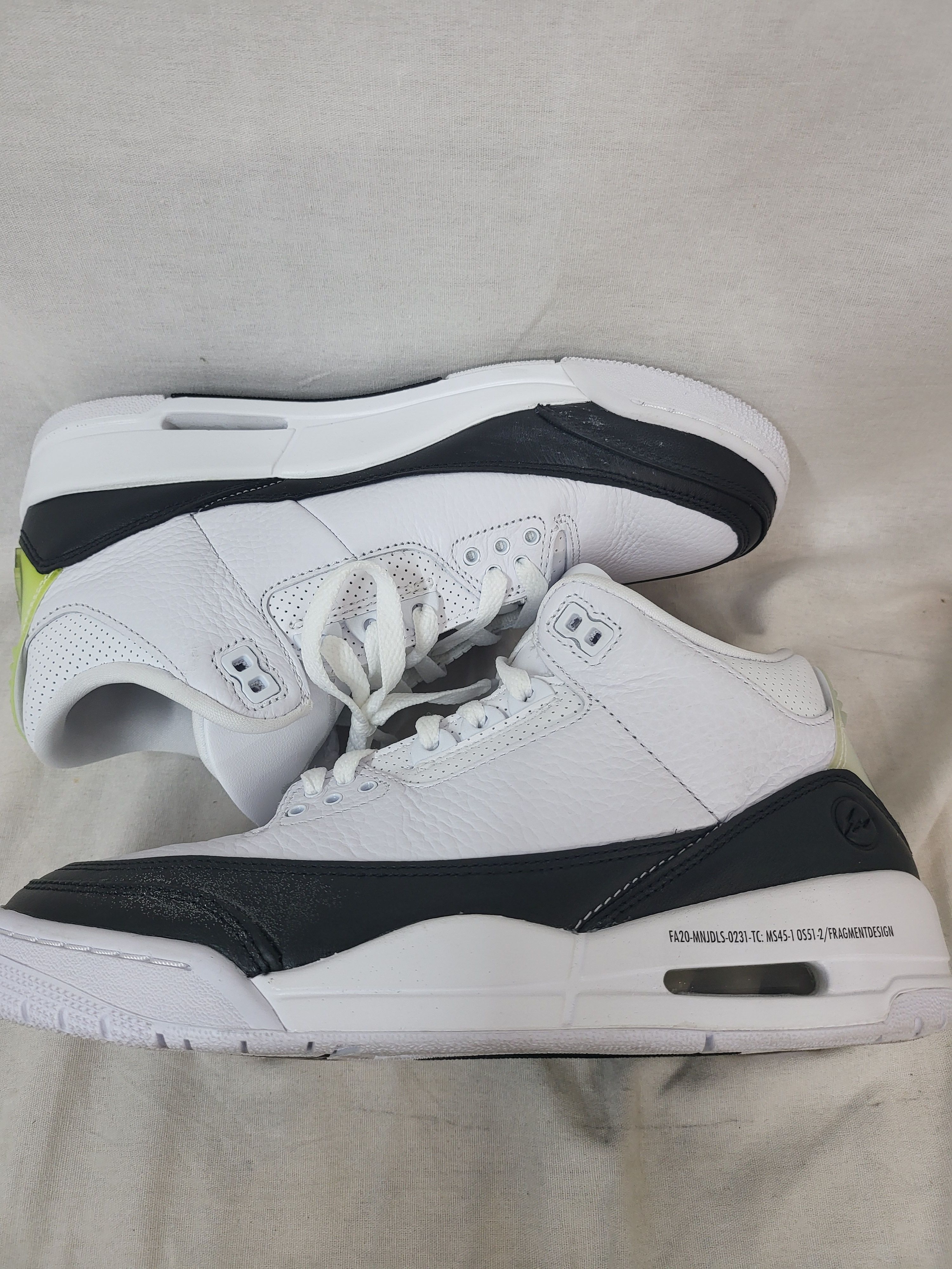 Fragment × Nike Air Jordan 3 "White/Black"