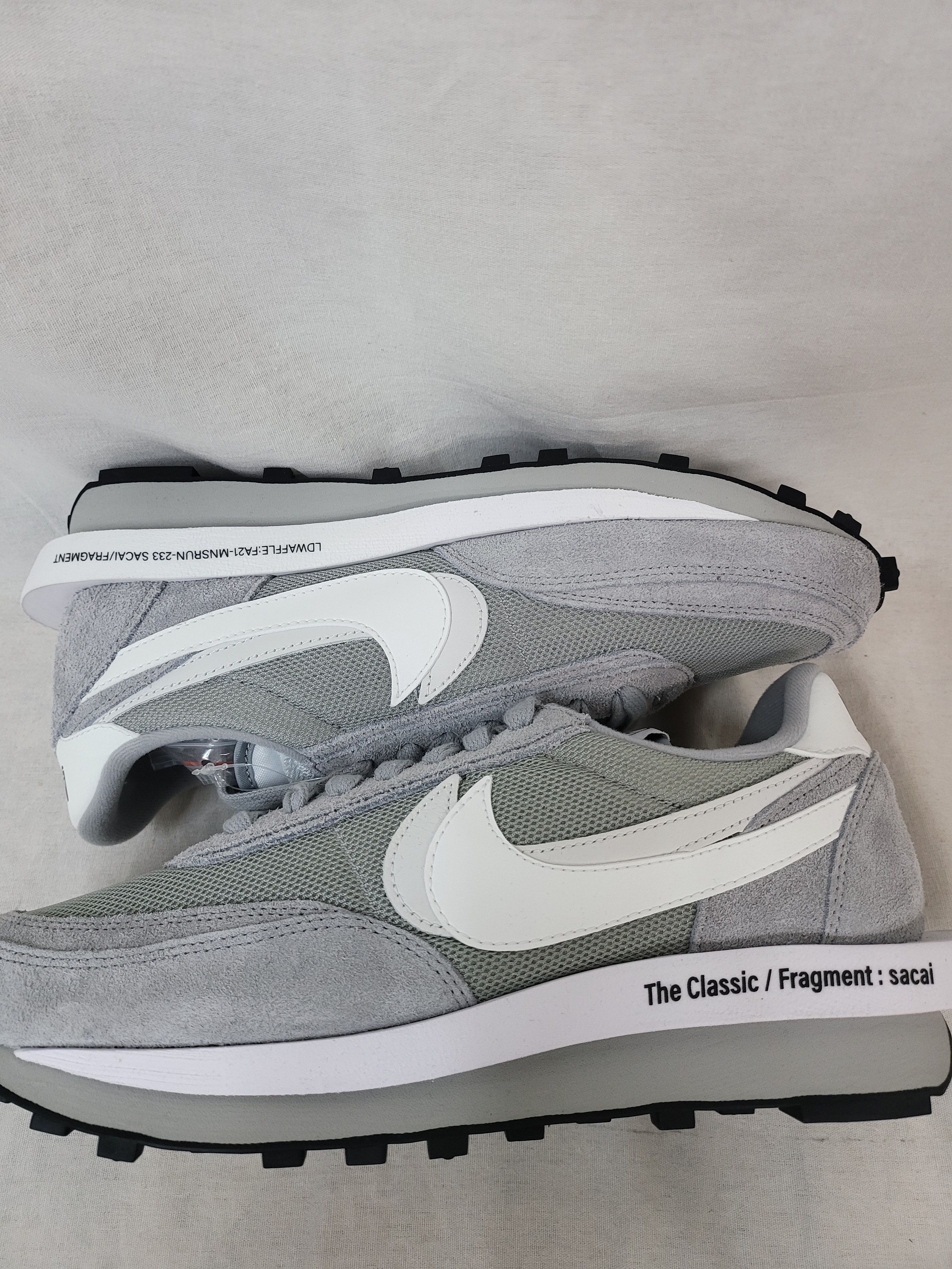 Fragment × sacai × Nike LD Waffle "Light Smoke Grey"
