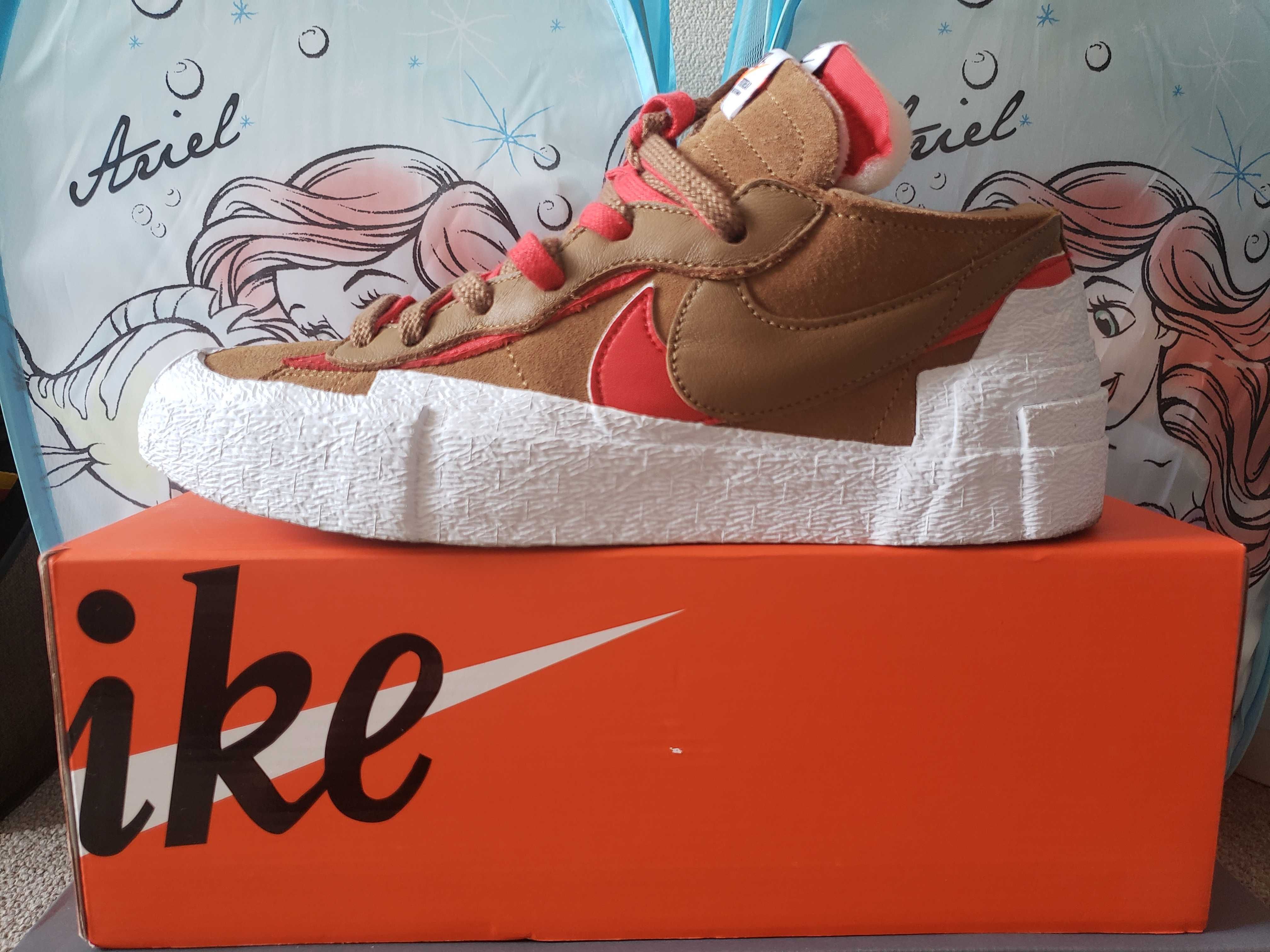 SACAI × NIKE BLAZER LOW "BRITISH TAN"