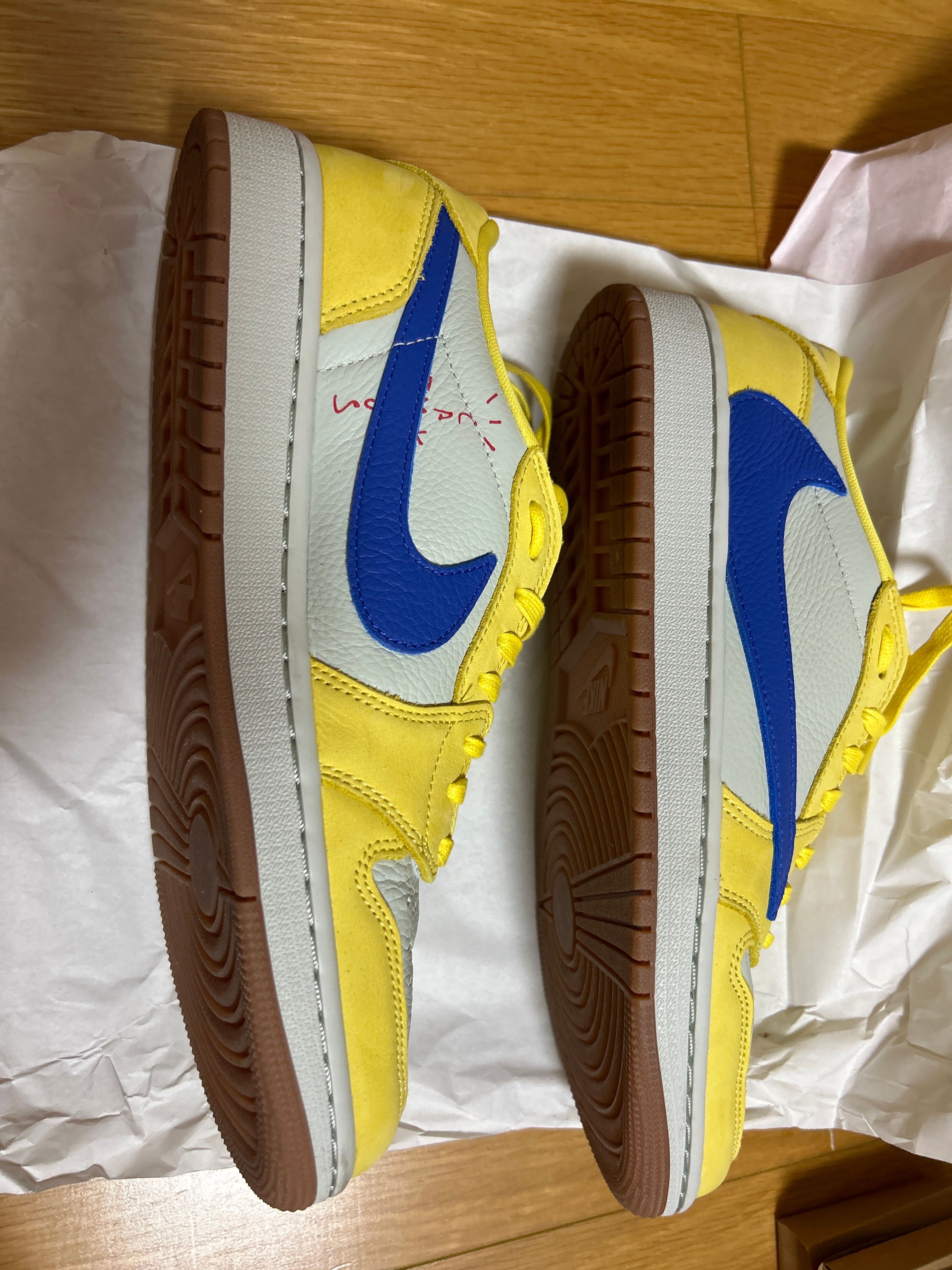 Travis Scott × Nike Women's Air Jordan 1 Retro Low OG "Canary"