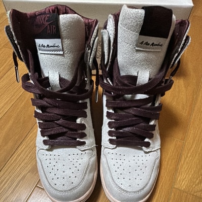 A Ma Maniere × Nike Air Jordan 1 Retro High OG "Sail and Burgundy"