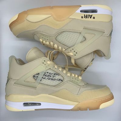 Off-White × Nike Women's Air Jordan 4 SP "Sail"