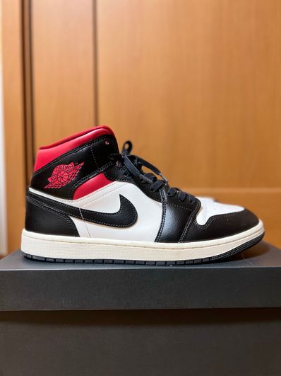 Nike Women's Air Jordan 1 Mid "Black/Gym Red"