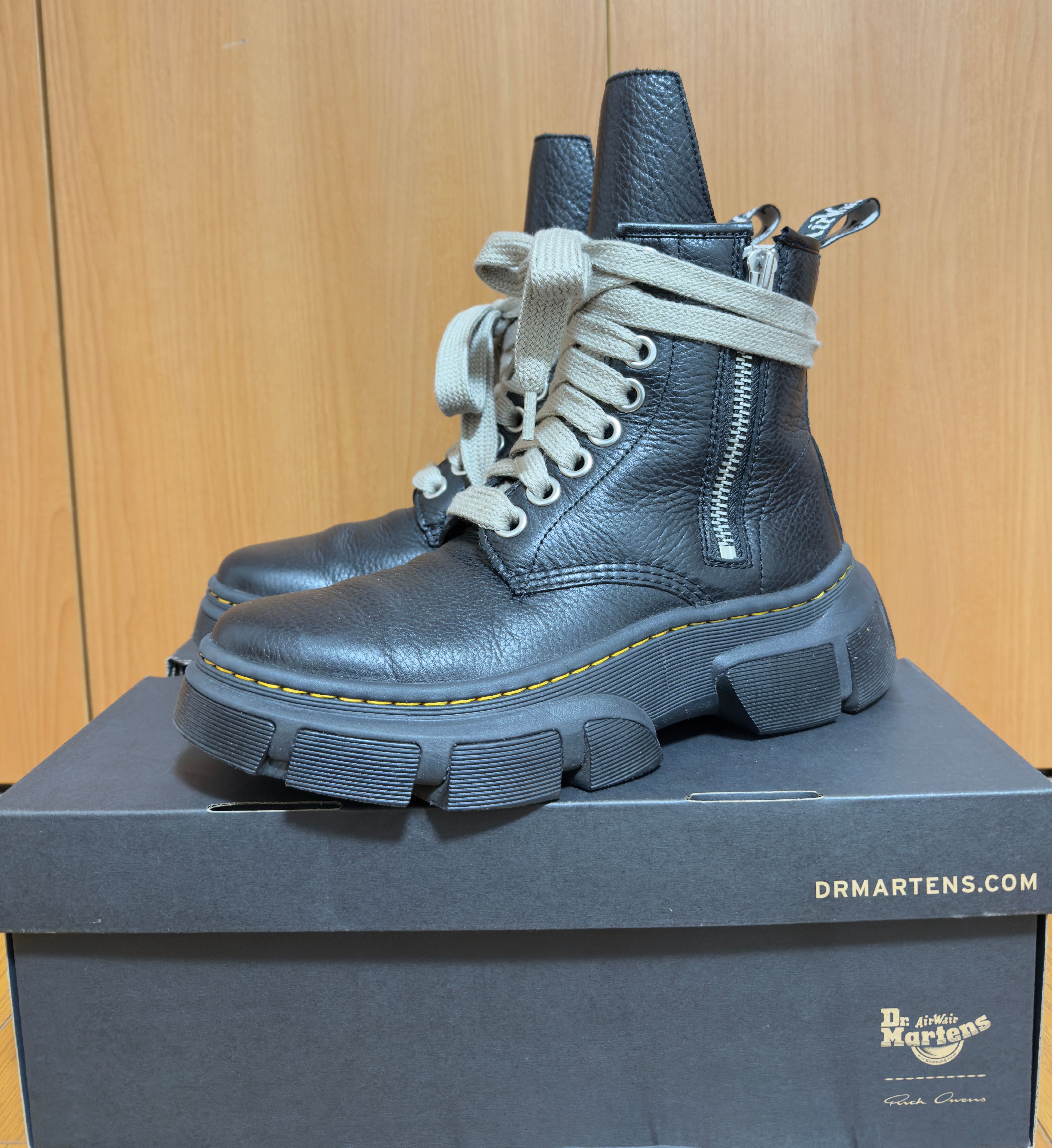 Rick Owens × Dr.Martens 1460 DMXL Jumbo Lace Boot "Black"