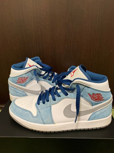 Nike Air Jordan 1 Mid SE "White/Hyper Royal/Red"