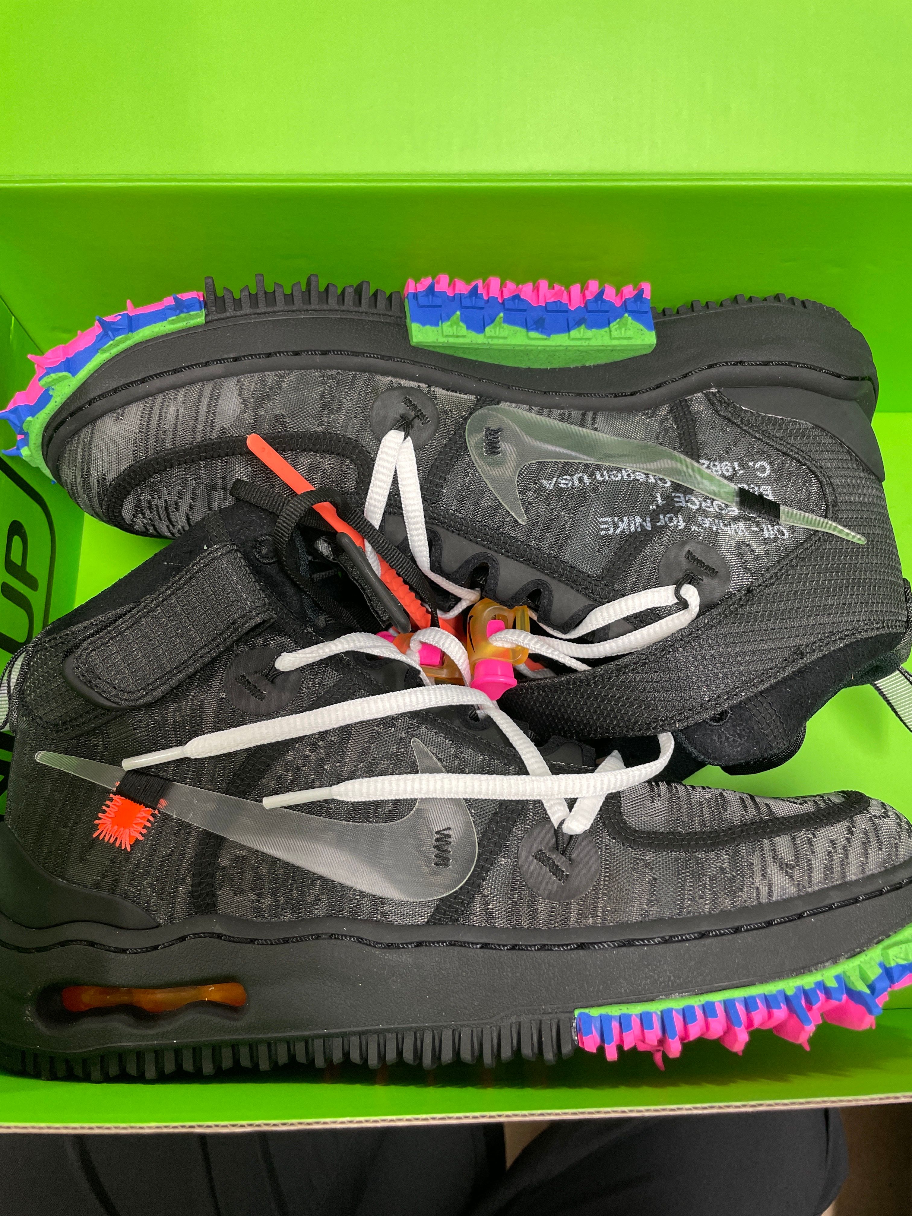 Off-White × Nike Air Force 1 Mid "Black"