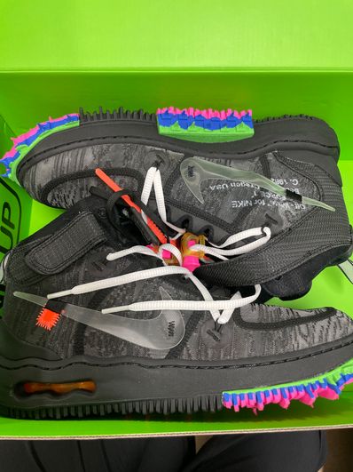 Off-White × Nike Air Force 1 Mid "Black"