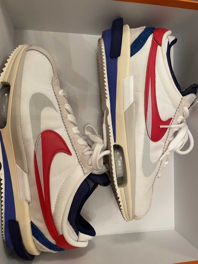 sacai × Nike Zoom Cortez "White and University Red"