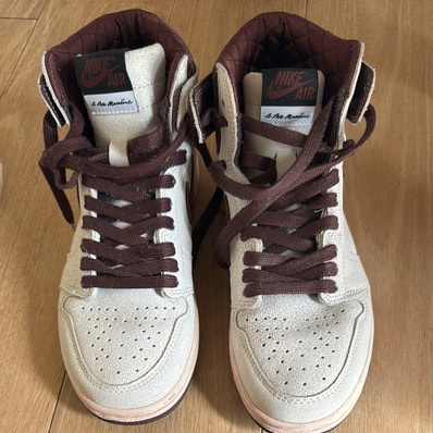 A Ma Maniere × Nike Air Jordan 1 Retro High OG "Sail and Burgundy"