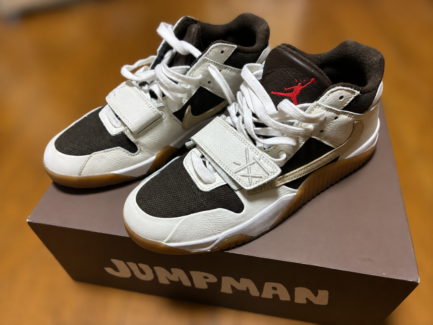 Travis Scott × Nike Jordan Jumpman Jack TR "Sail and Dark Mocha"