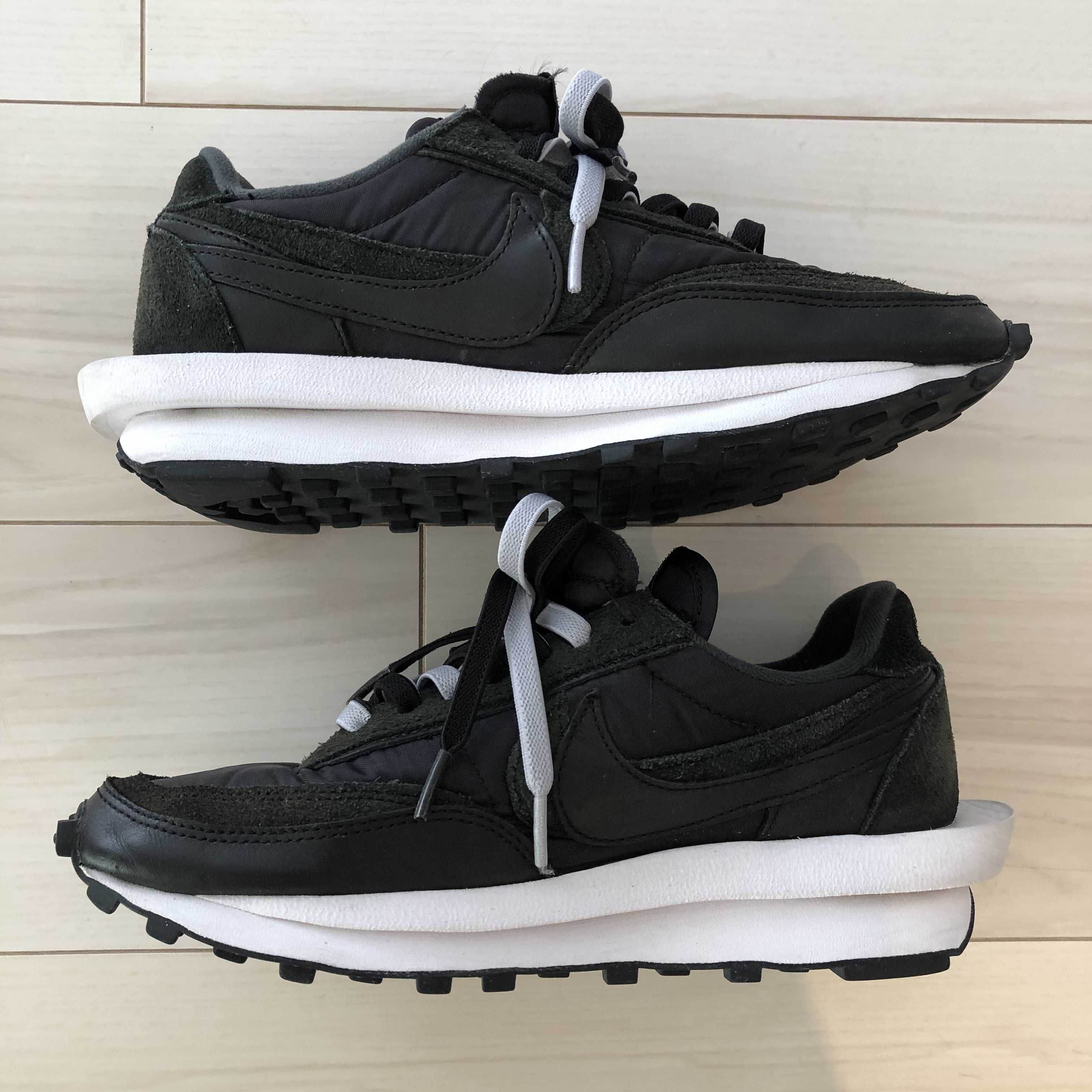 sacai × Nike LDV Waffle "Triple Black"
