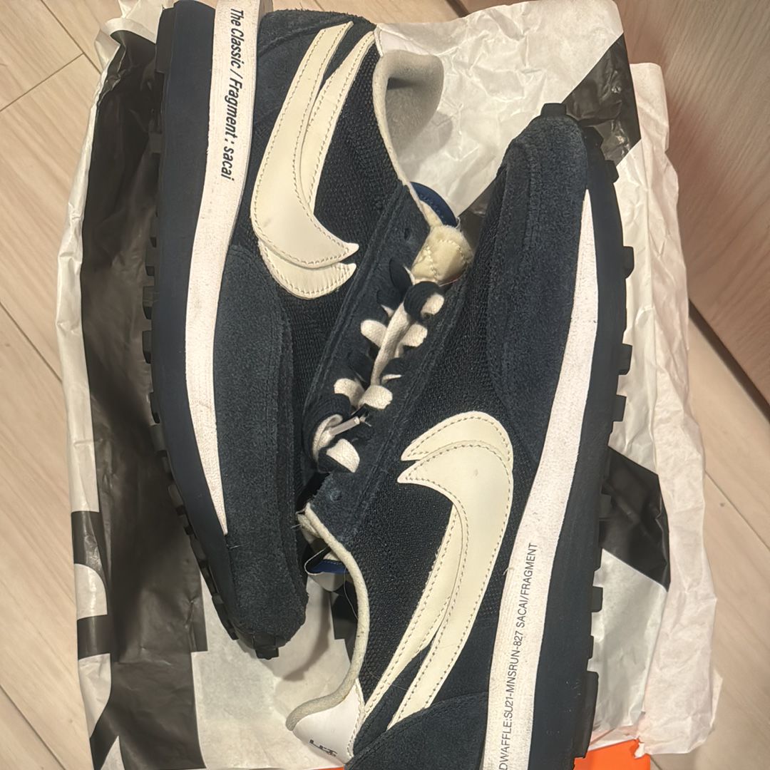 Fragment × sacai × Nike LD Waffle "Blackended Blue"