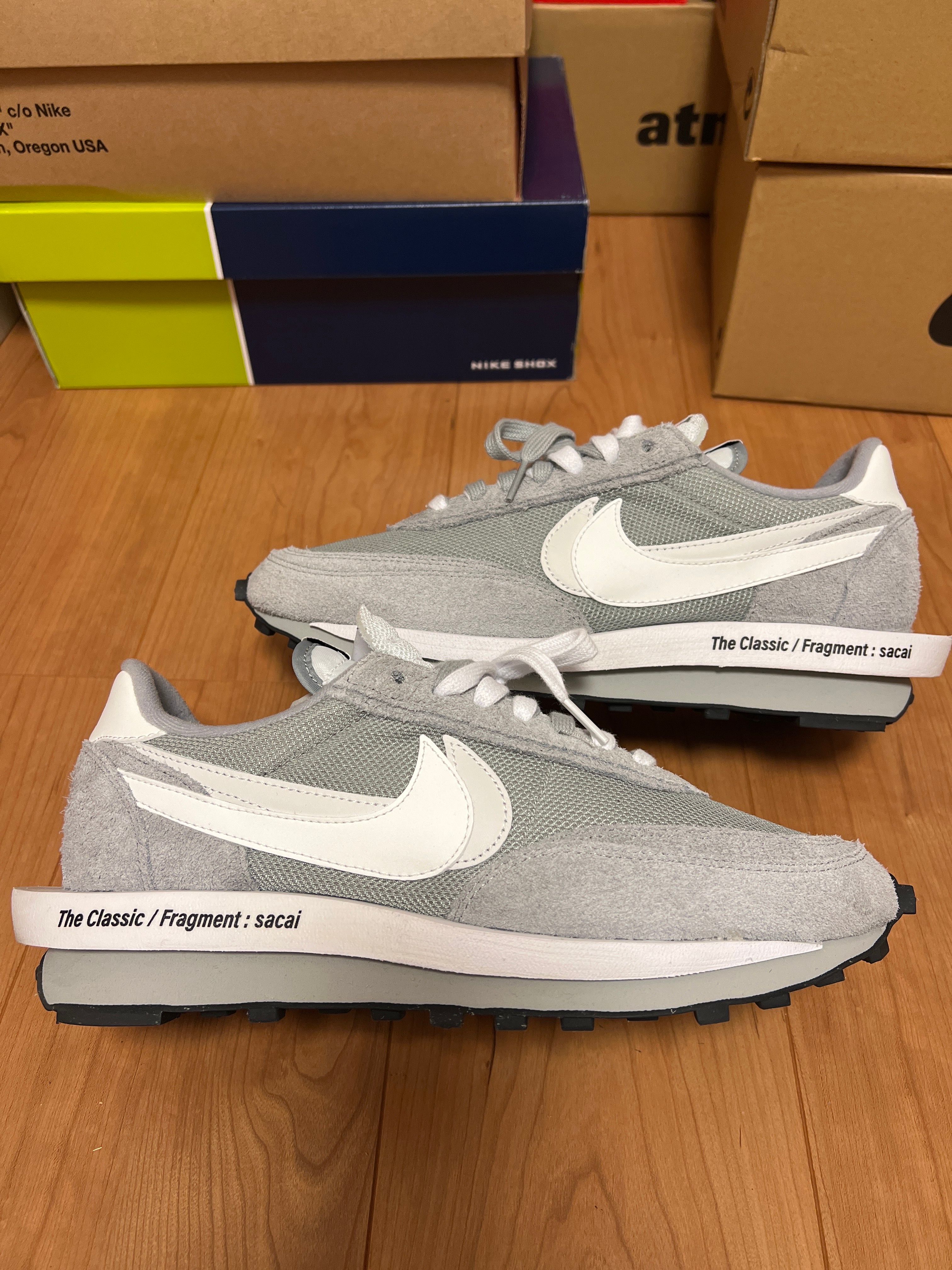 Fragment × sacai × Nike LD Waffle "Light Smoke Grey"