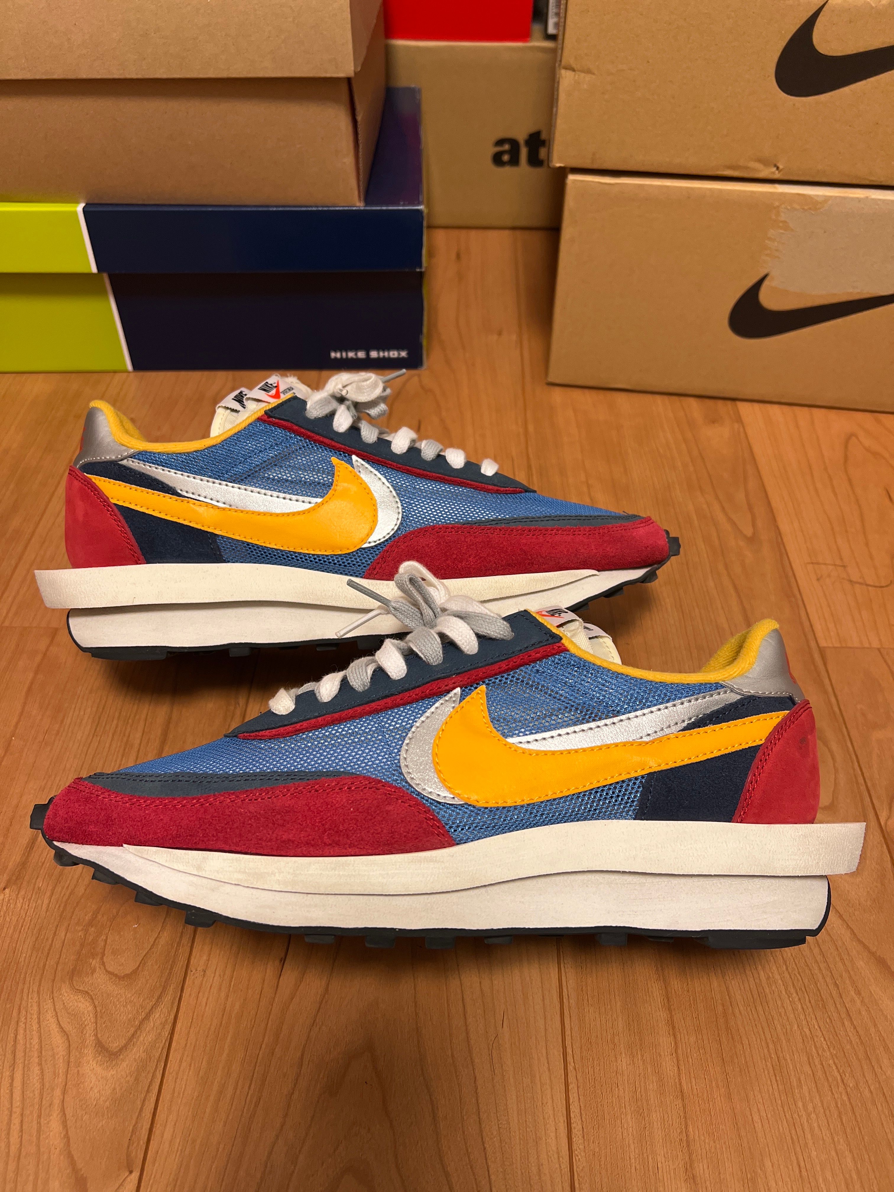 sacai × Nike LDV Waffle "Red/Blue"