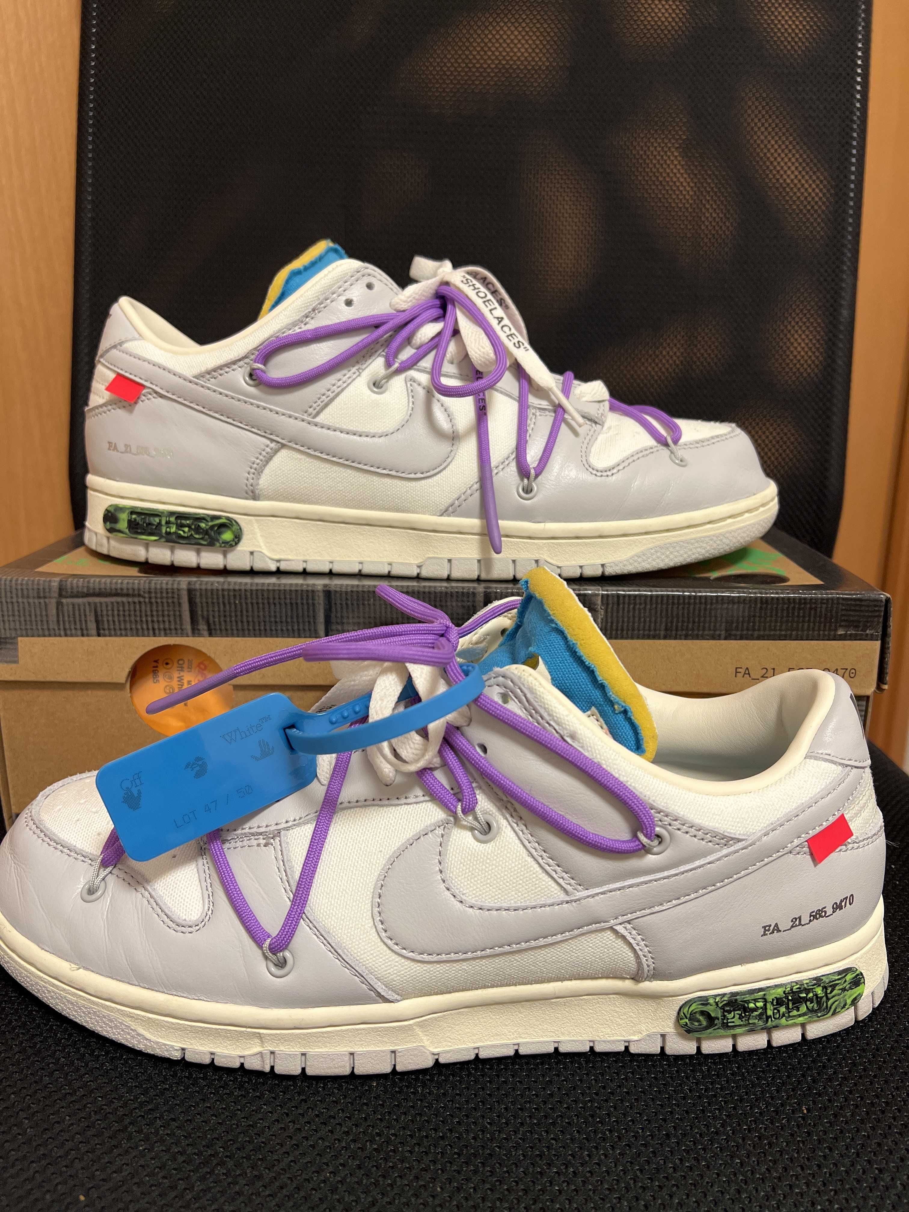 Off-White × Nike Dunk Low "Sail/Neutral Gray"