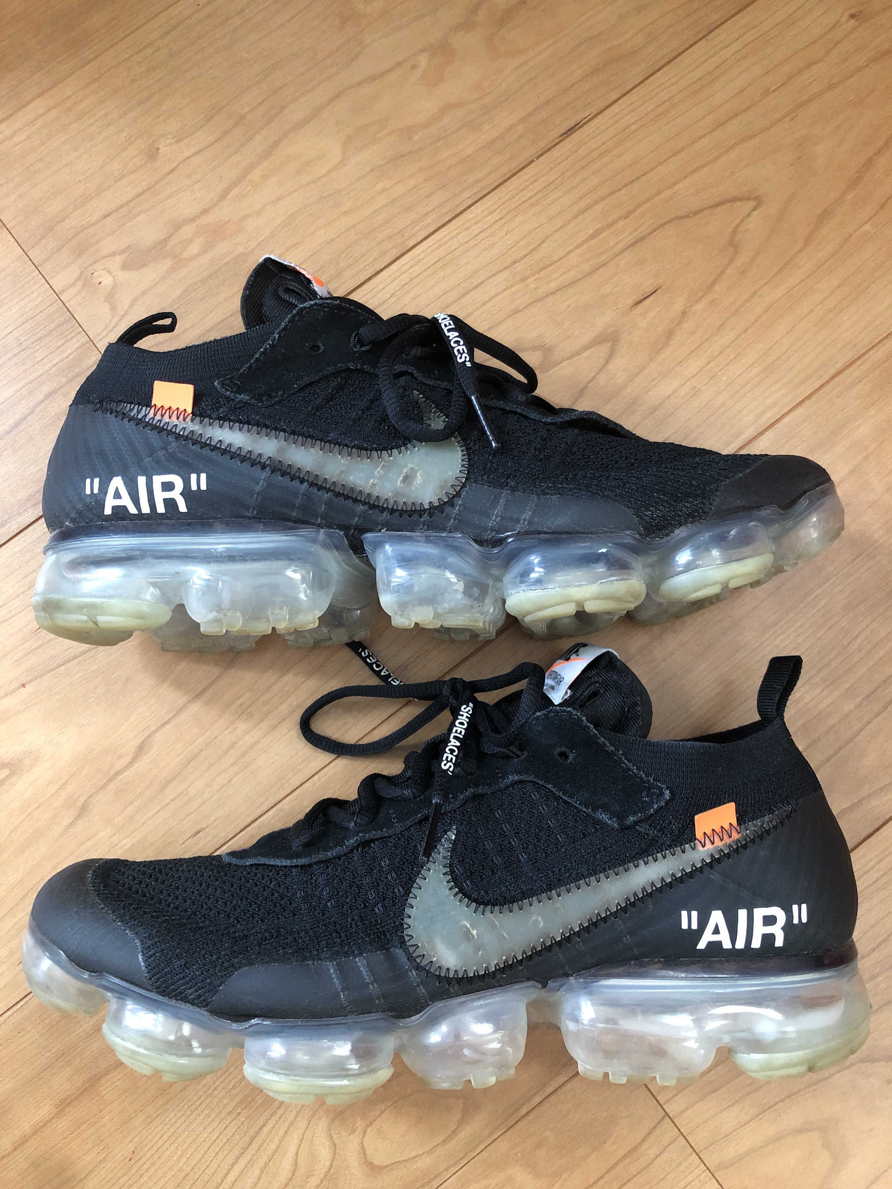 Off-White × Nike Air Vapormax "Black/Total Orange/Clear"