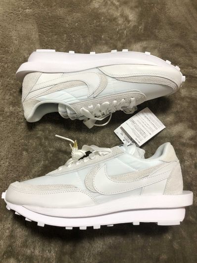 sacai × Nike LDV Waffle "Triple White"