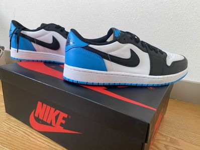 Nike Air Jordan 1 Low OG "Black and Dark Powder Blue/UNC"