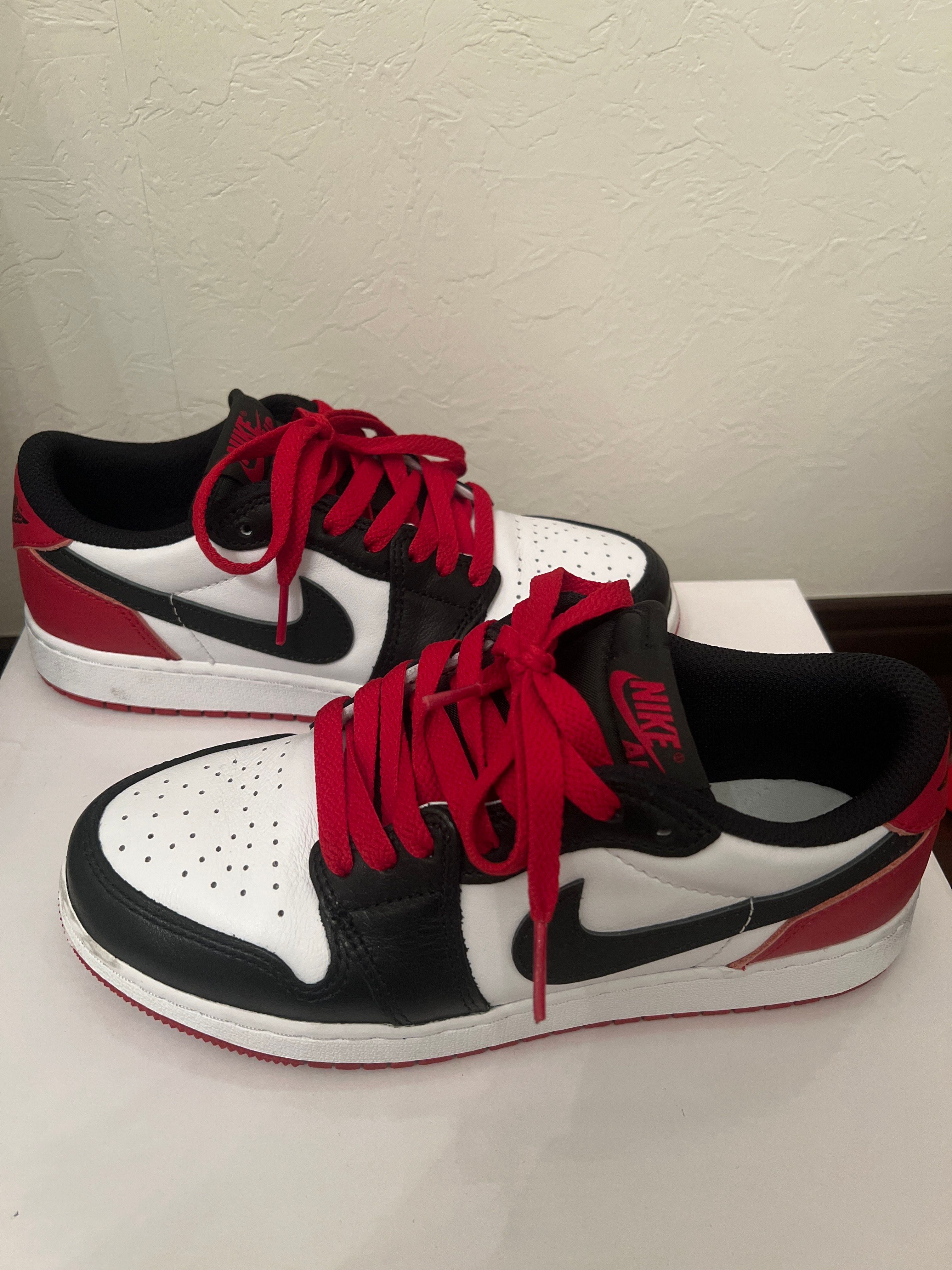 Nike GS Air Jordan 1 Retro Low OG "Black Toe"