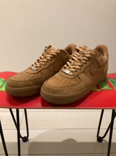 Supreme × Nike Air Force 1 Low "Flax/Wheat"