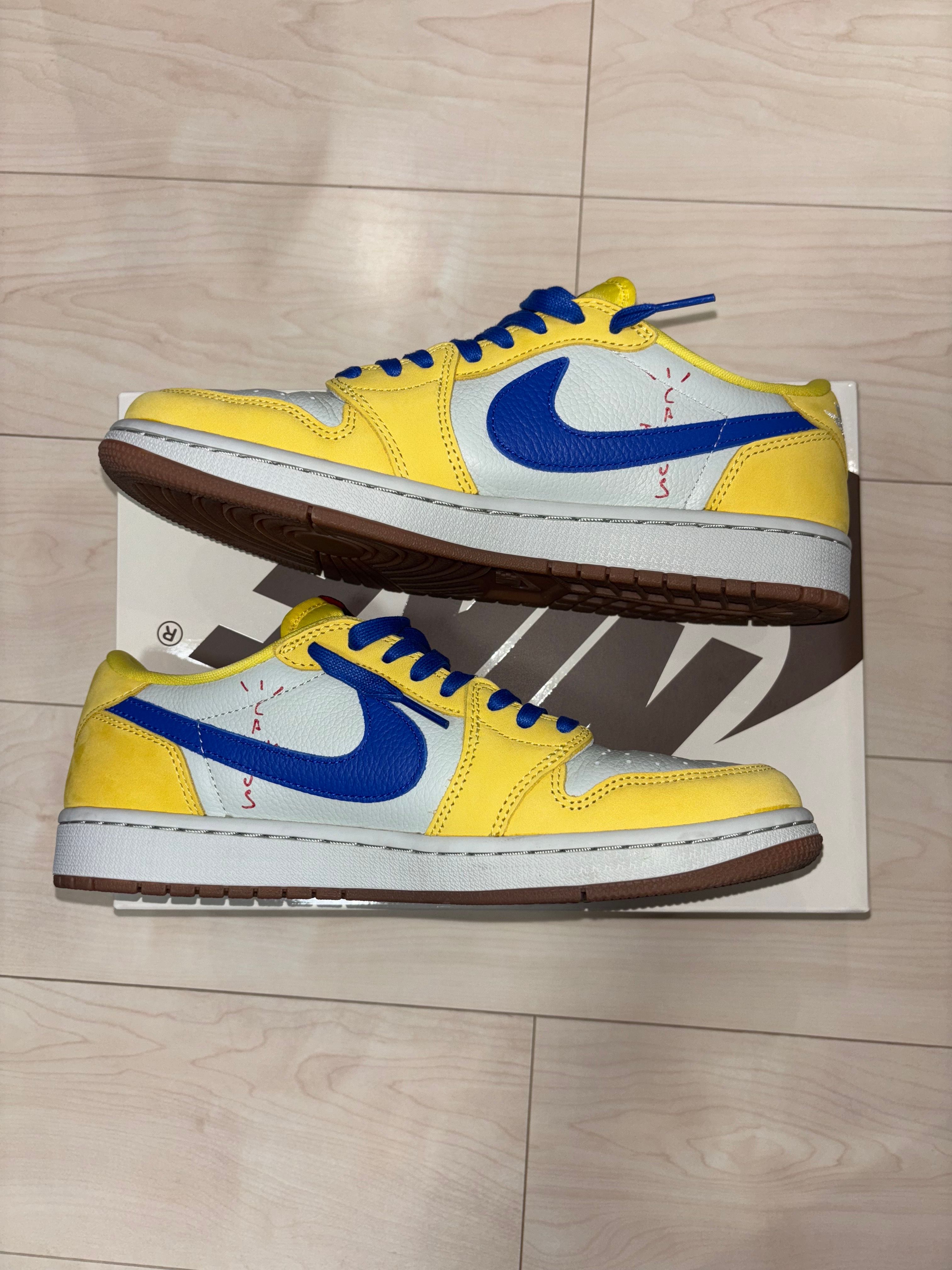 Travis Scott × Nike Women's Air Jordan 1 Retro Low OG "Canary"