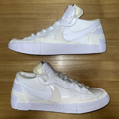sacai × Nike Blazer Low "White Patent Leather"