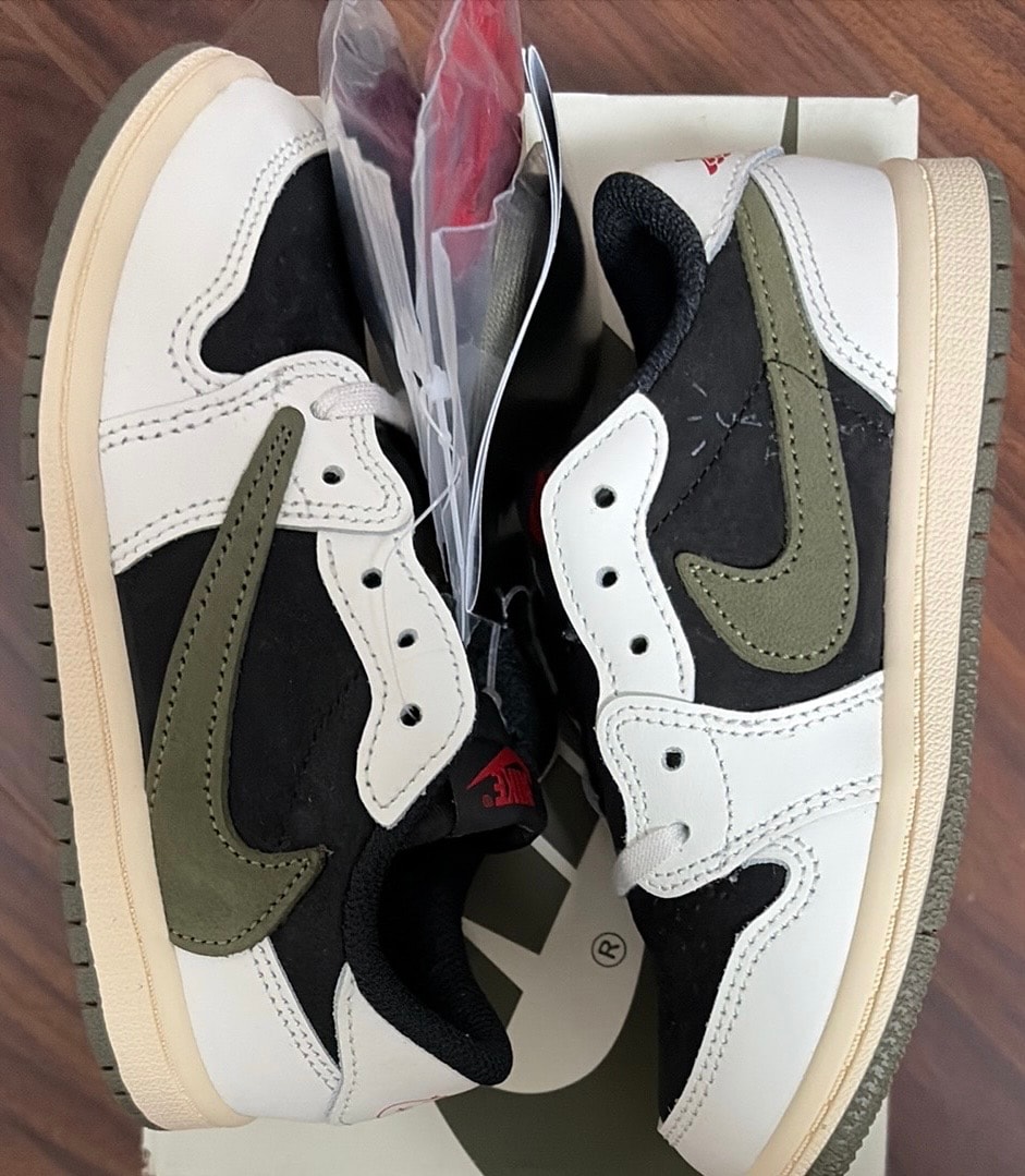 Travis Scott × Nike TD Jordan 1 Low OG "Medium Olive"