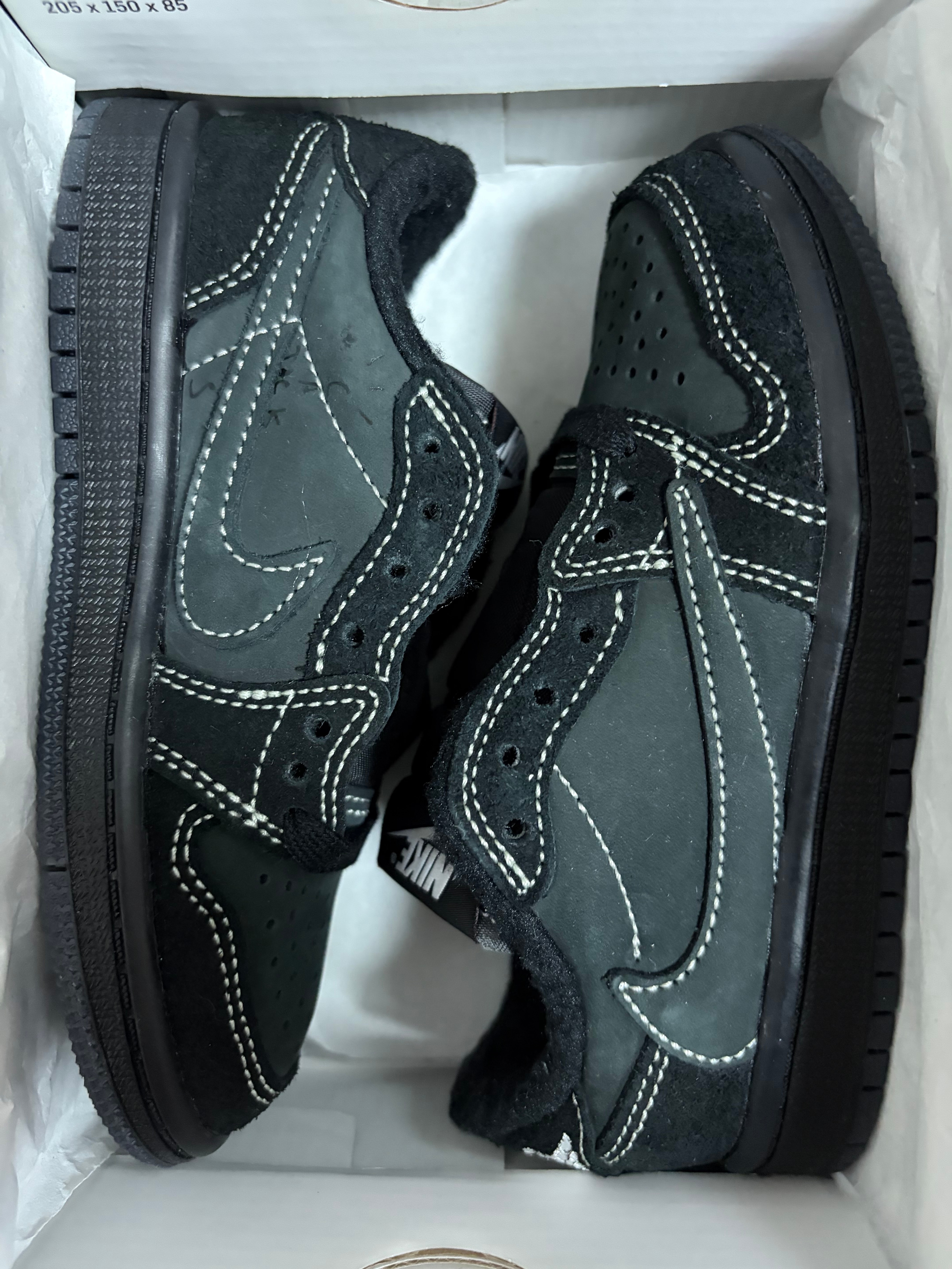 Travis Scott × Nike PS Jordan 1 Low OG SP "Black Phantom"