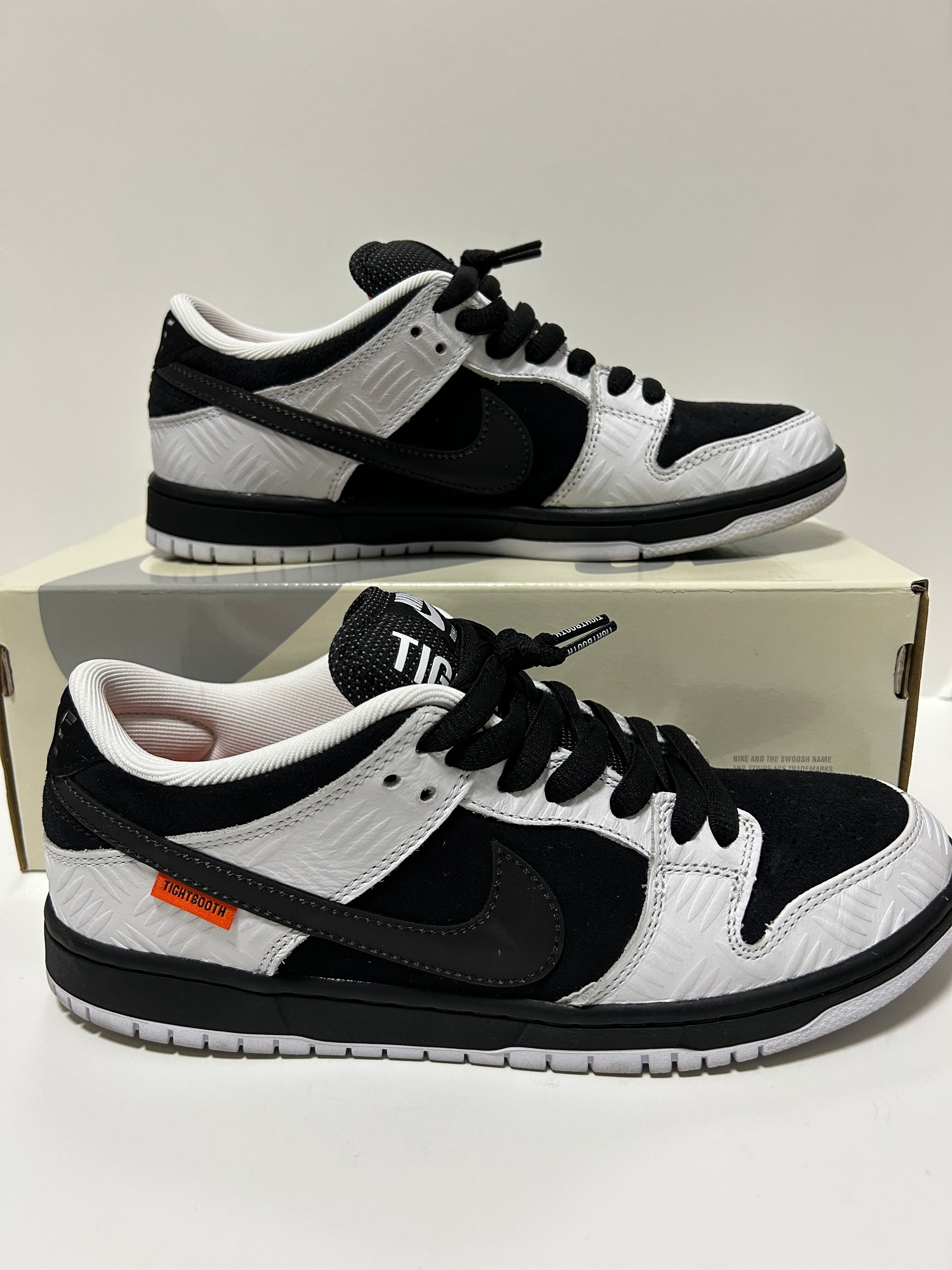 TIGHTBOOTH × Nike SB Dunk Low Pro QS "Black and White"