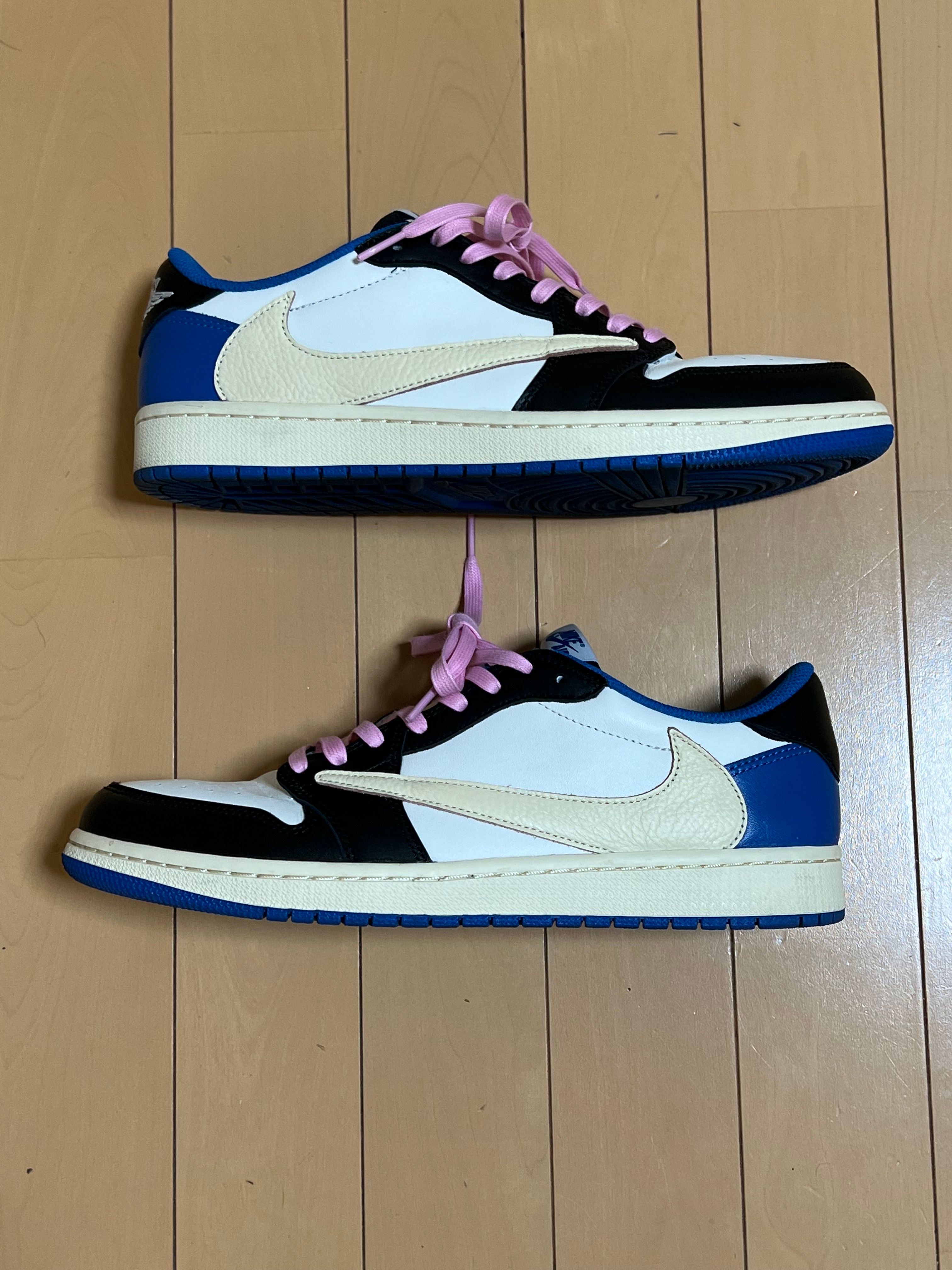 Travis Scott × fragment design × Nike Air Jordan 1 Low OG SP "Military Blue"