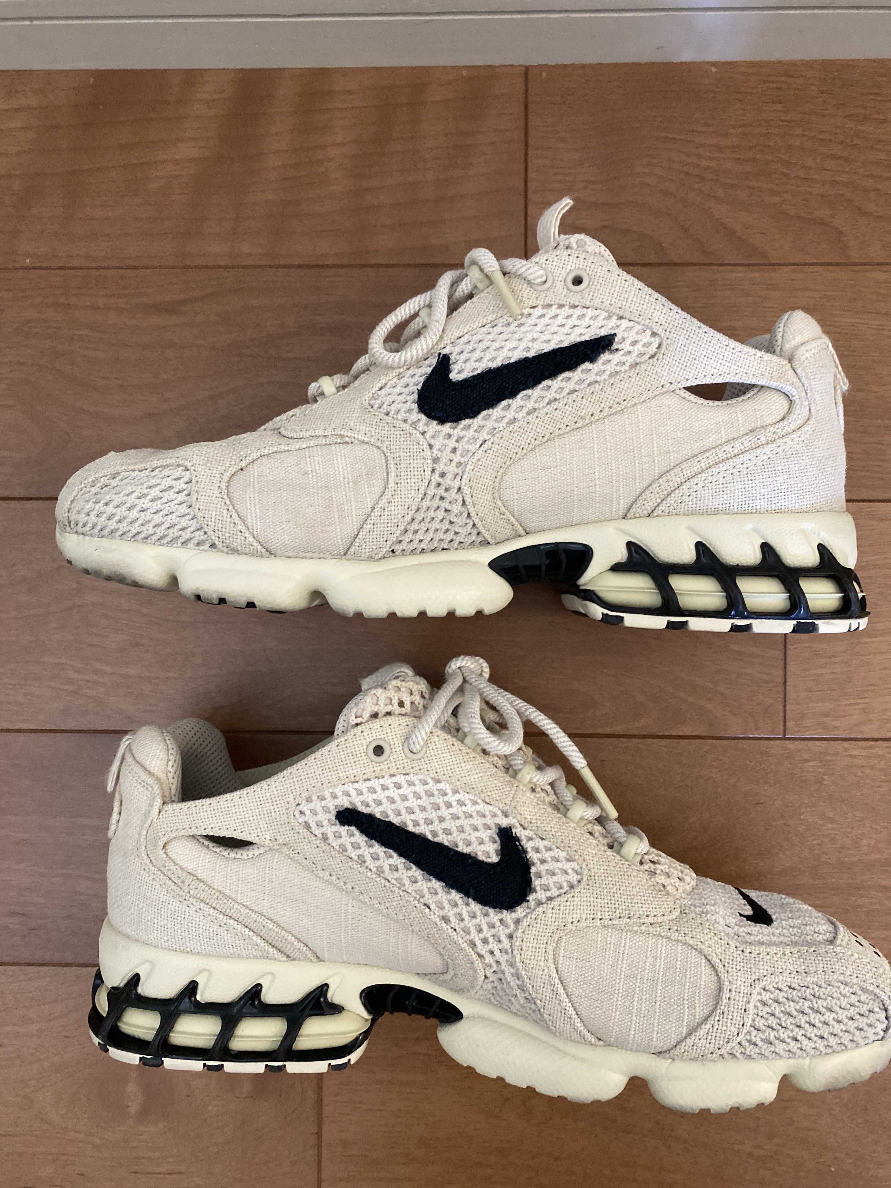 Stussy × Nike Air Zoom Spiridon CG 2 "Fossil/Black"